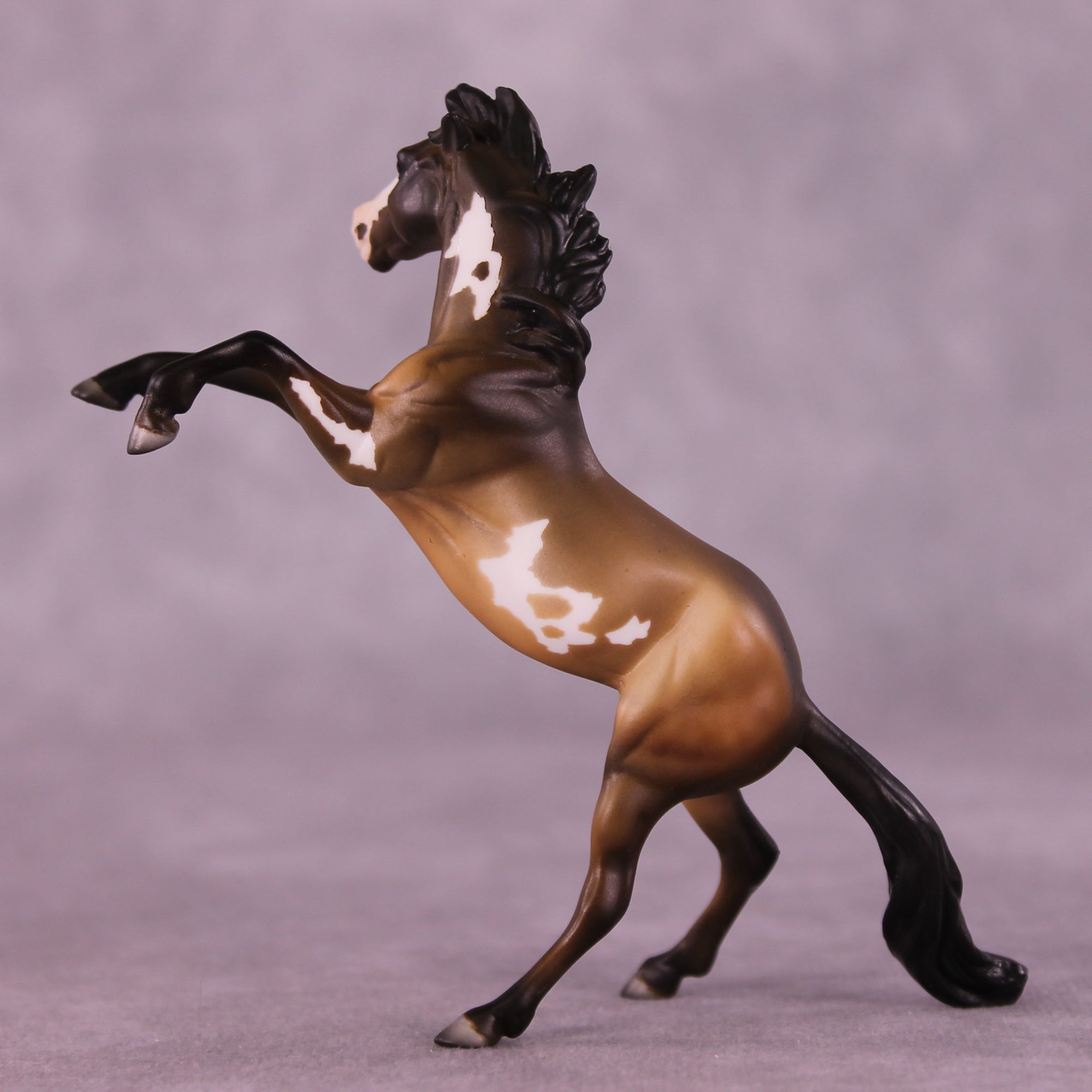 Lincoln OOAK Chip Rearing Horse by Julie Keim Special Chip Drop