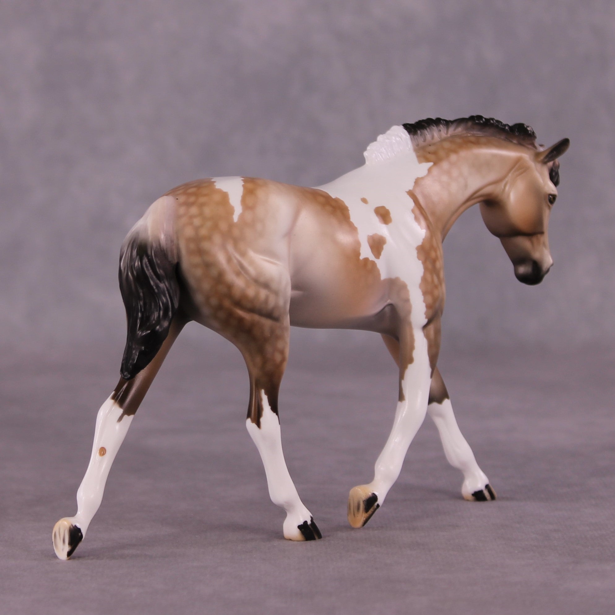 "Dried Roses" OOAK FCM Warmblood Pebble by Dawn Quick EQ25
