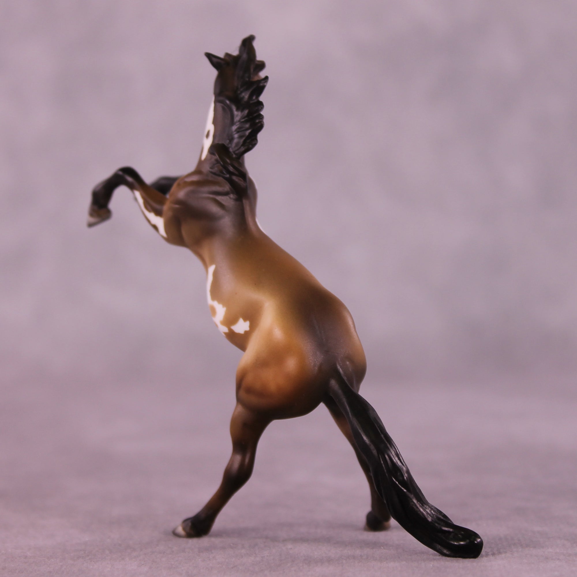 Lincoln OOAK Chip Rearing Horse by Julie Keim Special Chip Drop