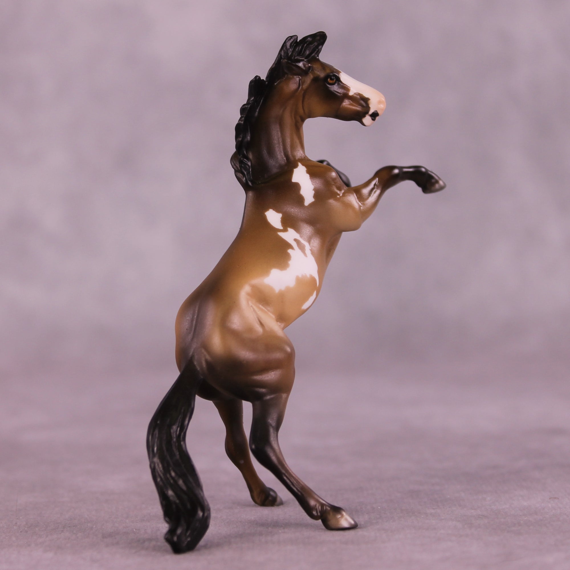 Lincoln OOAK Chip Rearing Horse by Julie Keim Special Chip Drop