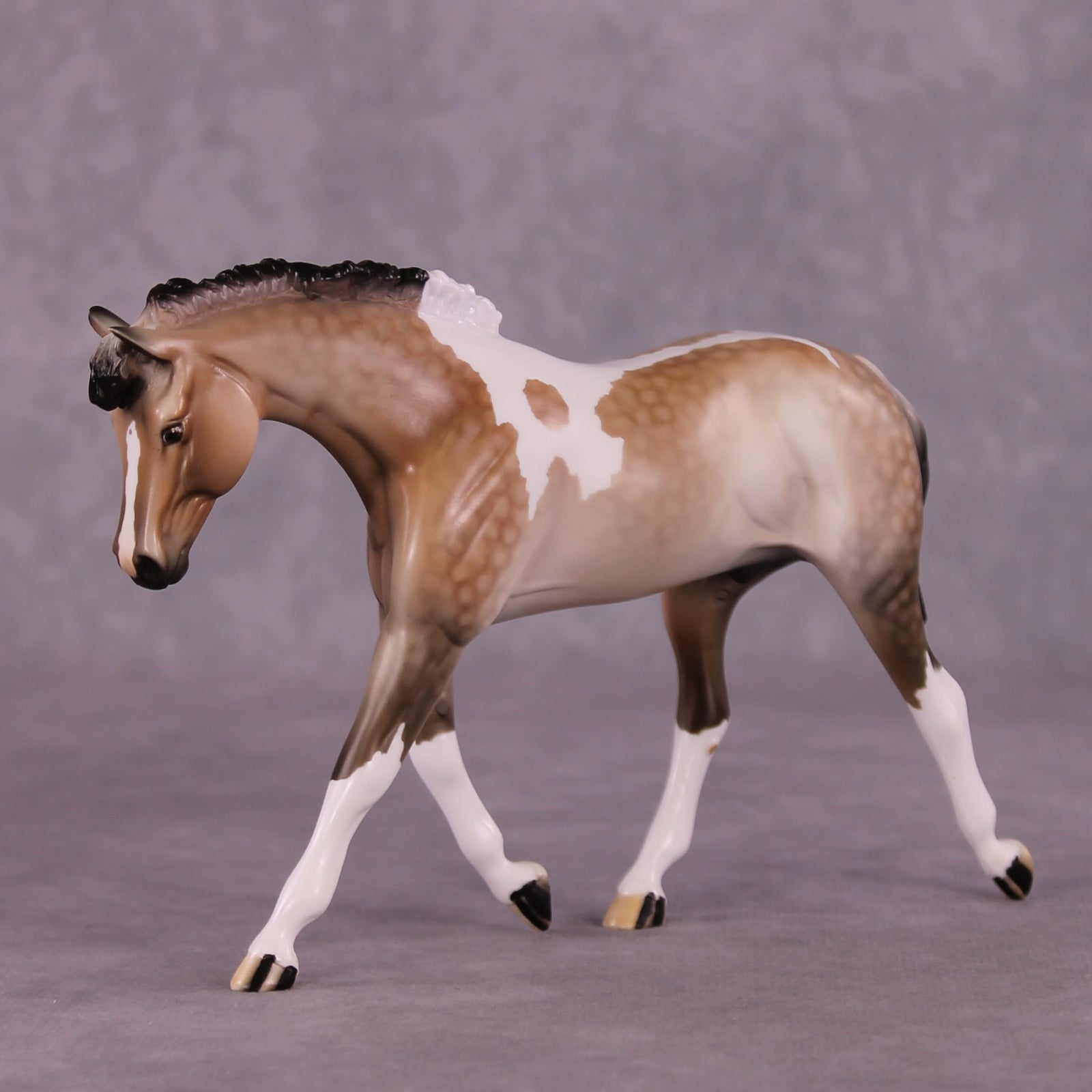 "Dried Roses" OOAK FCM Warmblood Pebble by Dawn Quick EQ25