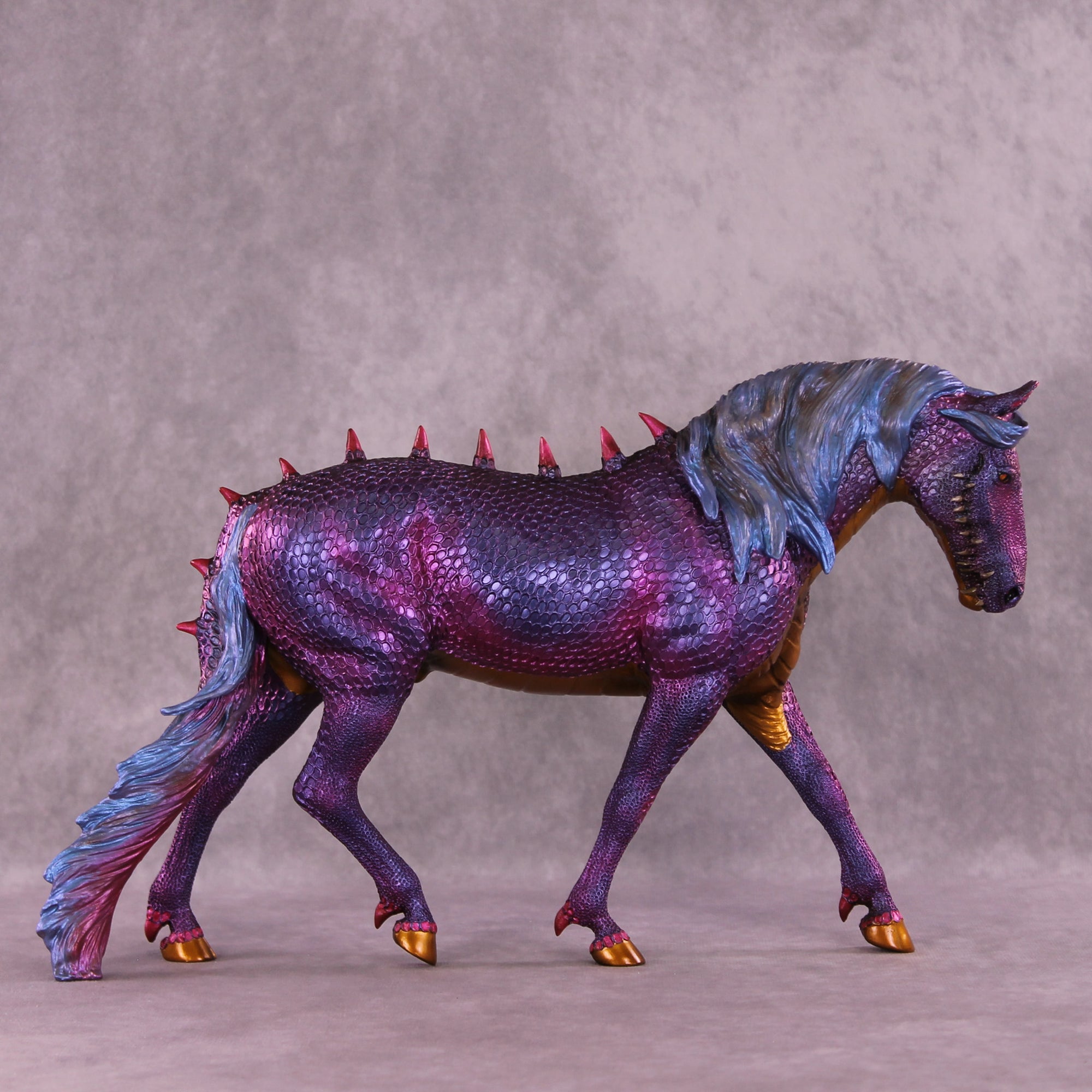 The Teeth Don't Go Back In OOAK EFCM Irish Draught by Kristen Cermele MM25