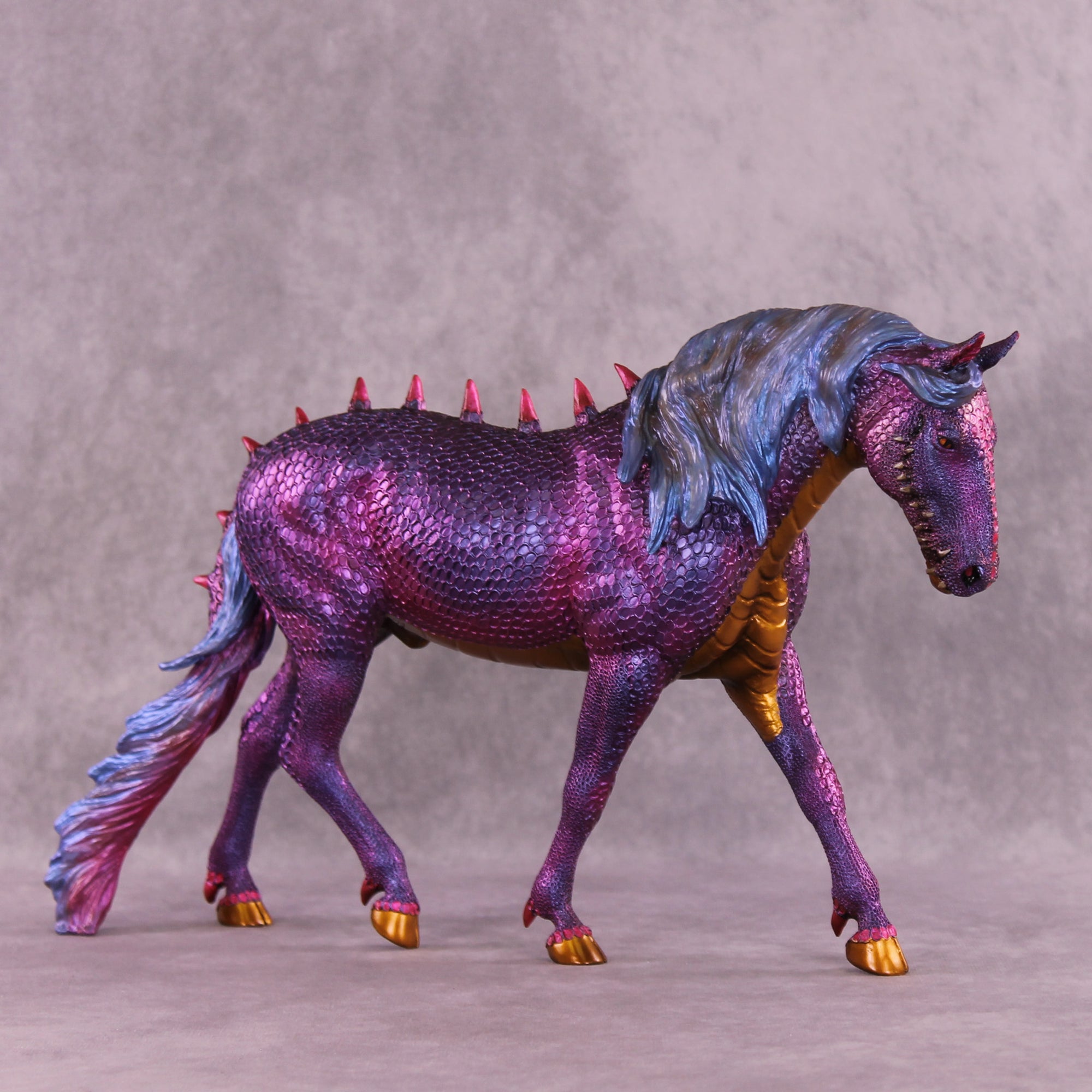 The Teeth Don't Go Back In OOAK EFCM Irish Draught by Kristen Cermele MM25