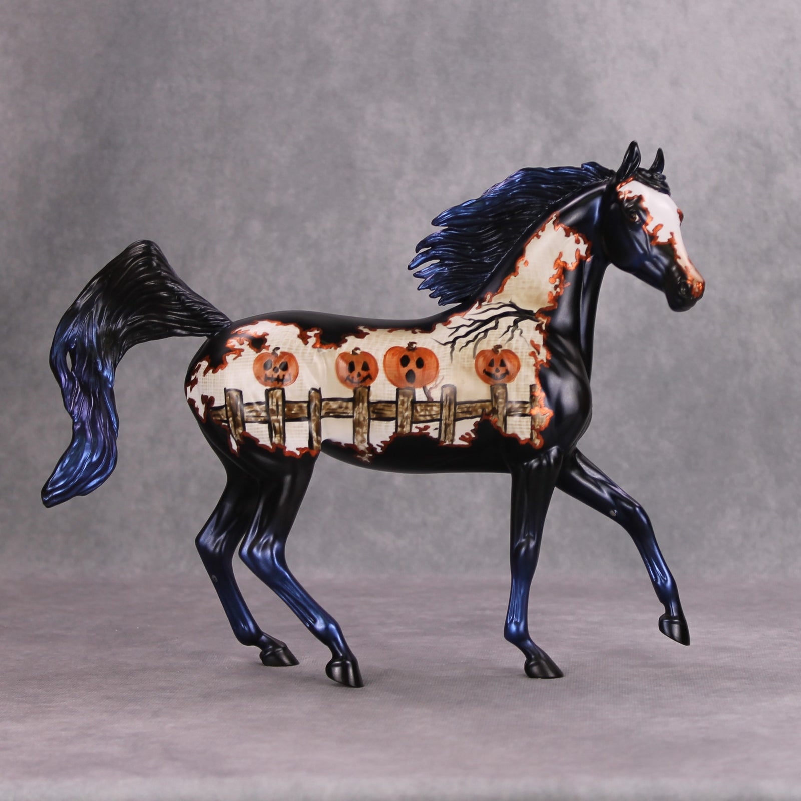 Con-Gourd-Ulations! OOAK Pumkin Deco Arab Mare By Dawn Quick