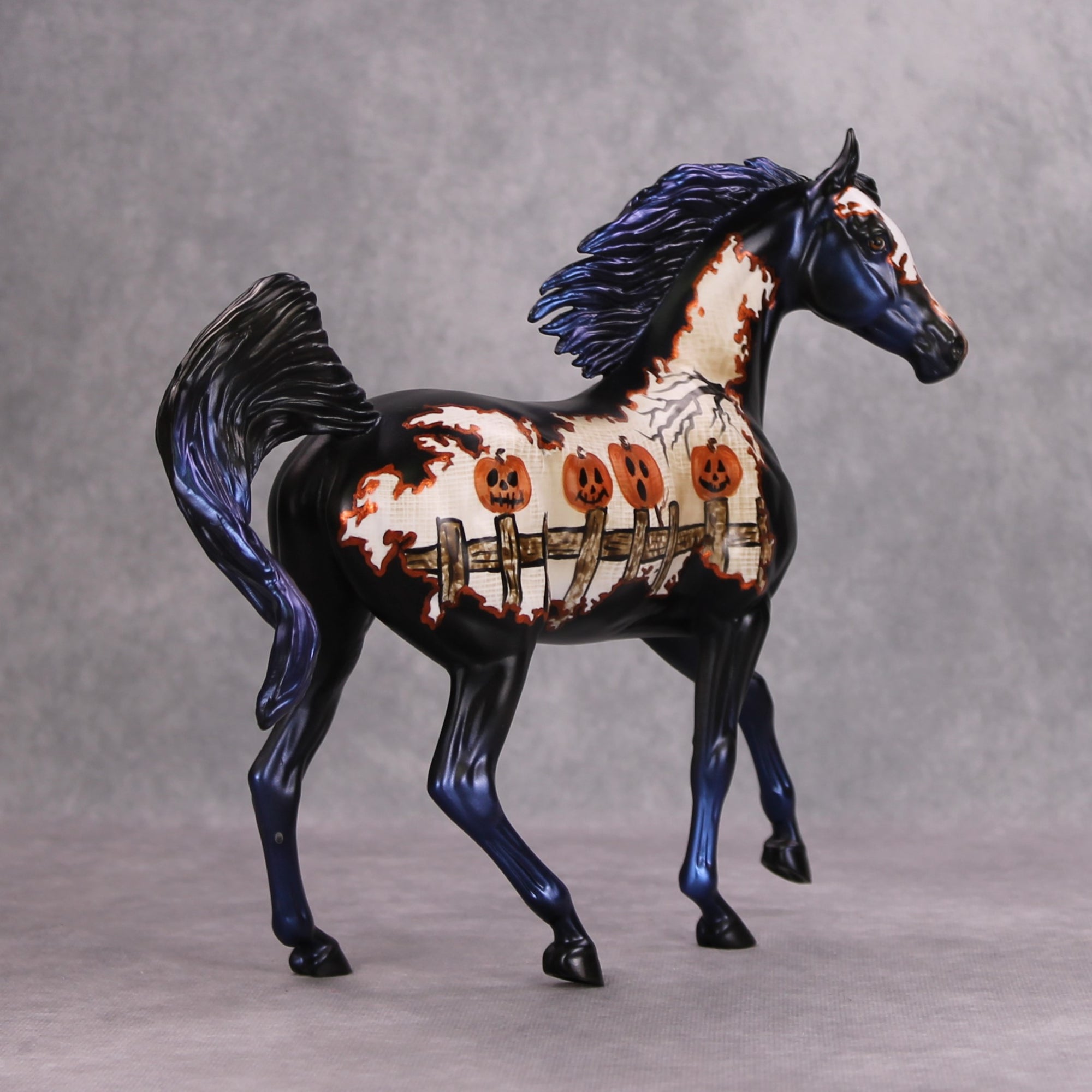 Con-Gourd-Ulations! OOAK Pumkin Deco Arab Mare By Dawn Quick