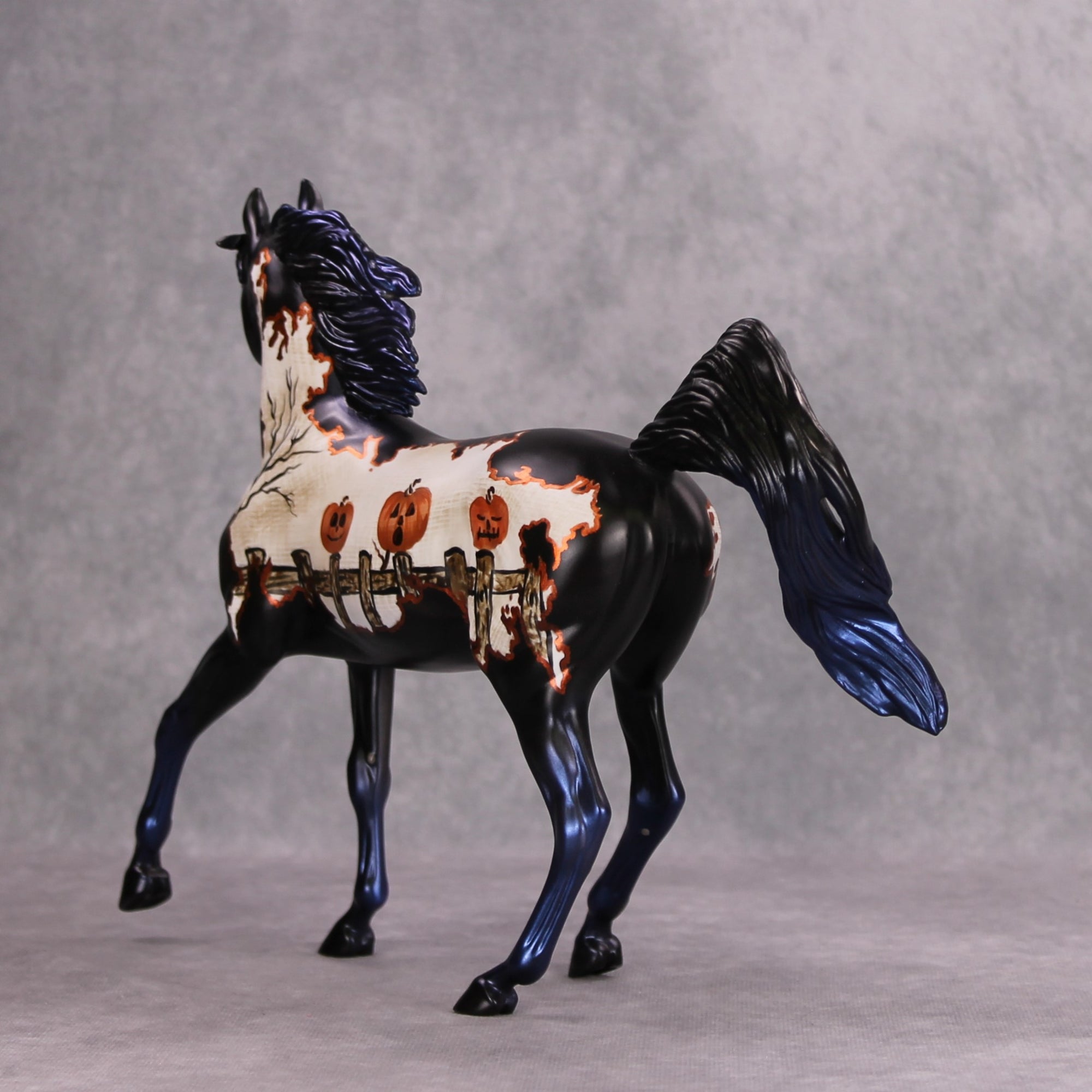 Con-Gourd-Ulations! OOAK Pumkin Deco Arab Mare By Dawn Quick
