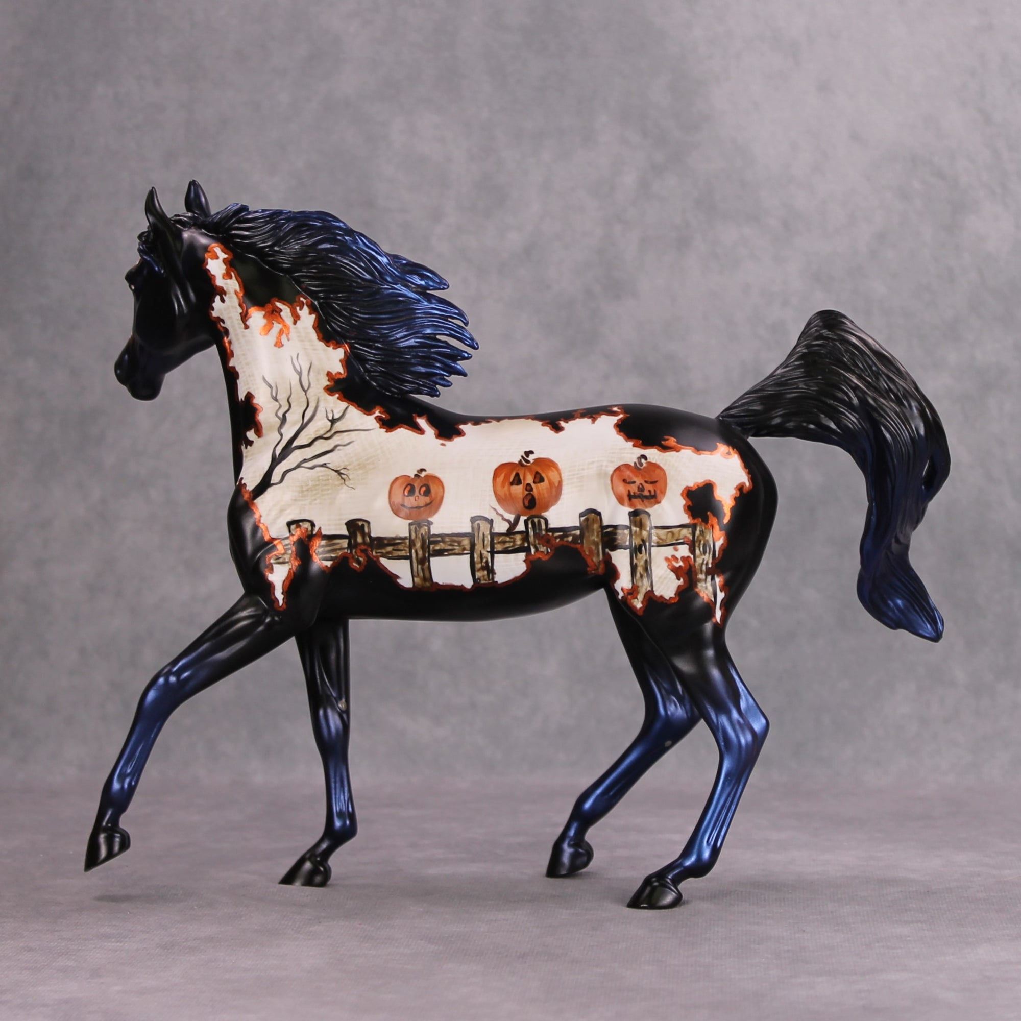 Con-Gourd-Ulations! OOAK Pumkin Deco Arab Mare By Dawn Quick