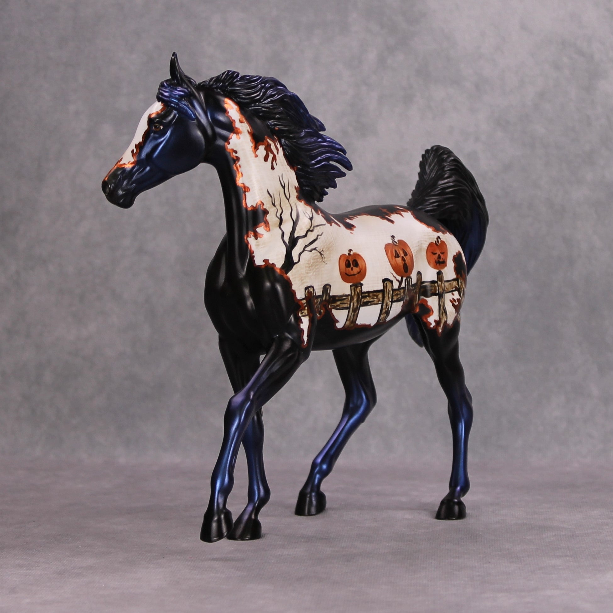 Con-Gourd-Ulations! OOAK Pumkin Deco Arab Mare By Dawn Quick