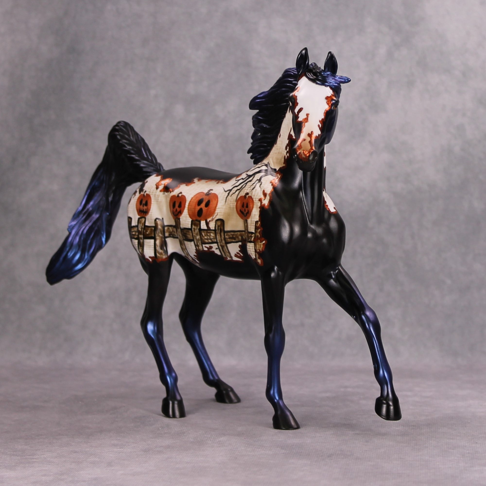 Con-Gourd-Ulations! OOAK Pumkin Deco Arab Mare By Dawn Quick
