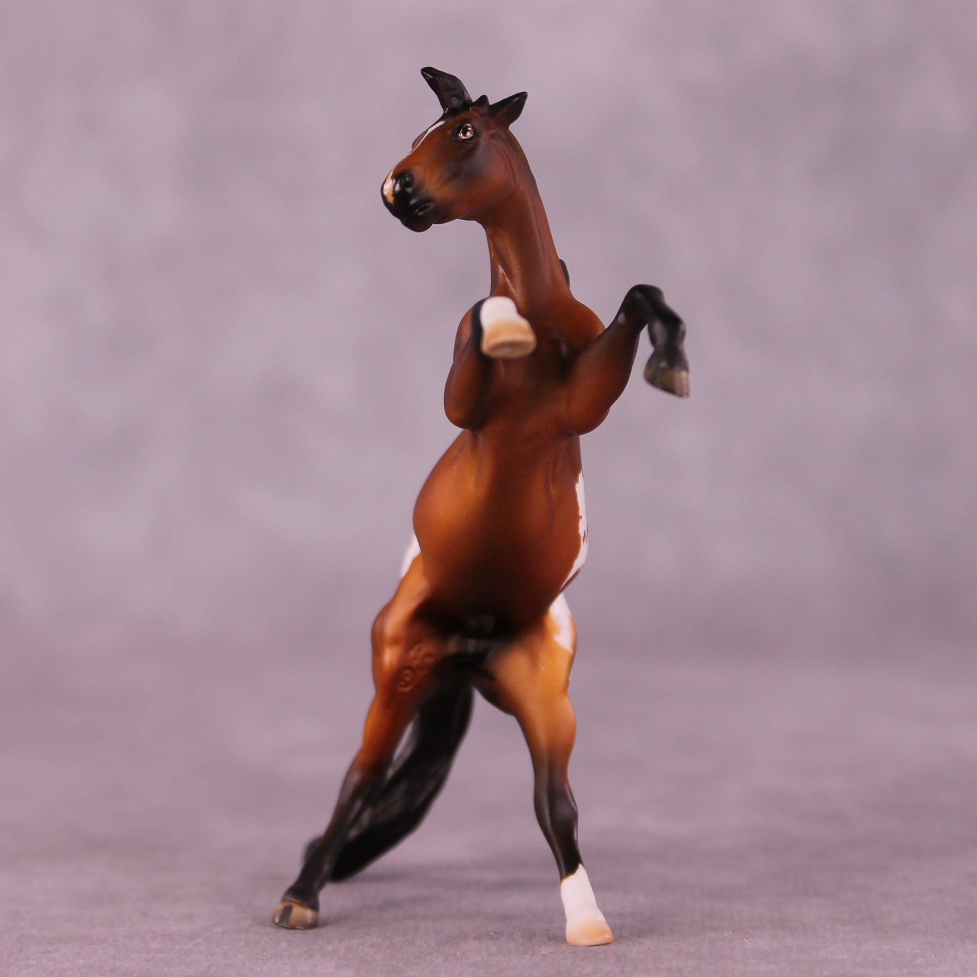 Linn OOAK Chip Rearing Horse by Julie Keim Special Chip Drop
