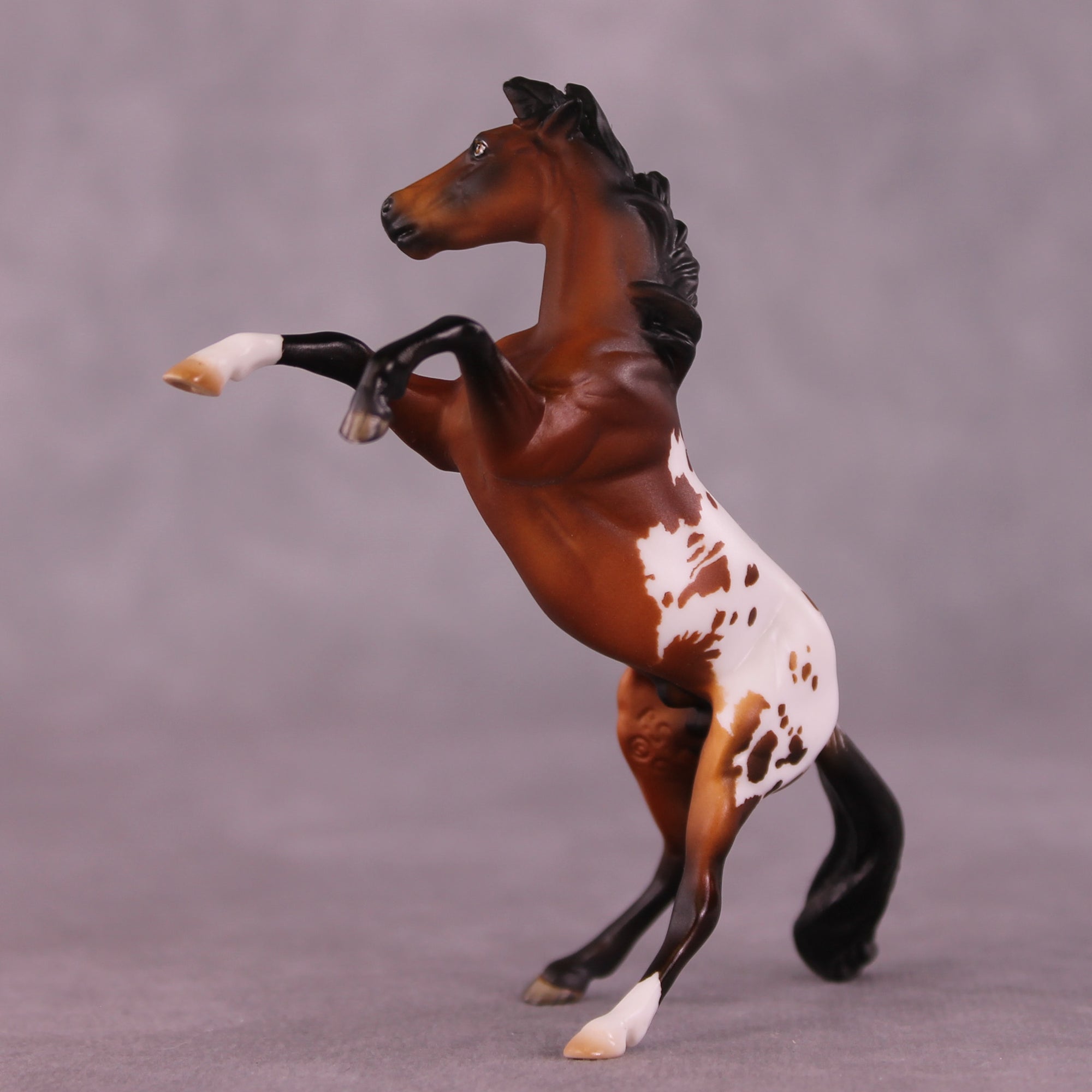 Linn OOAK Chip Rearing Horse by Julie Keim Special Chip Drop
