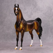 Ah-Maize-Ing! OOAK Bay Sage Yellow Tone Arabian By Dawn Quick