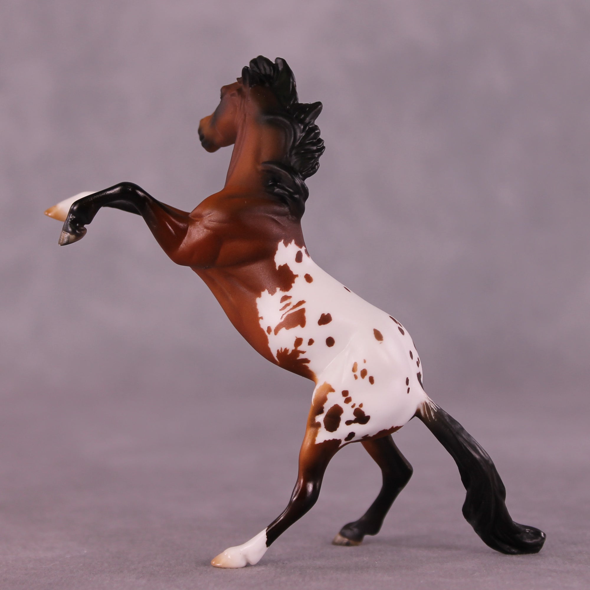 Linn OOAK Chip Rearing Horse by Julie Keim Special Chip Drop