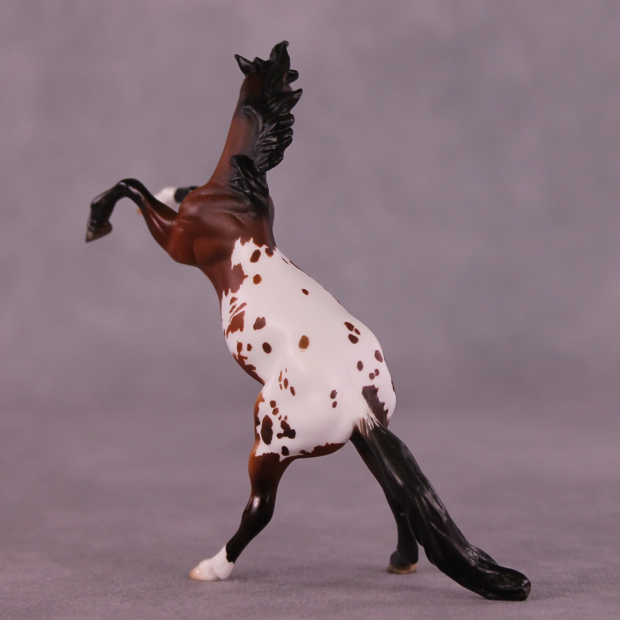 Linn OOAK Chip Rearing Horse by Julie Keim Special Chip Drop