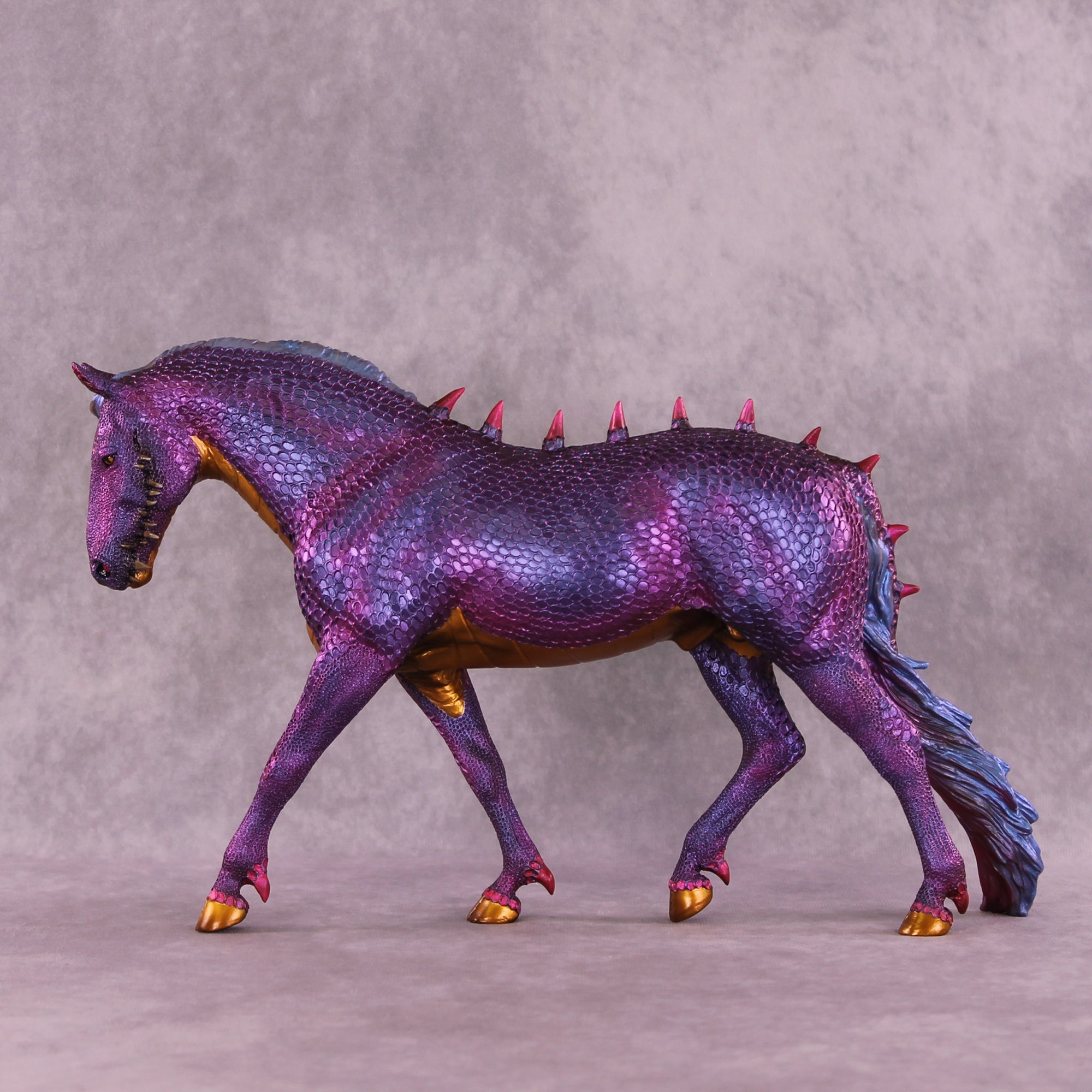 The Teeth Don't Go Back In OOAK EFCM Irish Draught by Kristen Cermele MM25