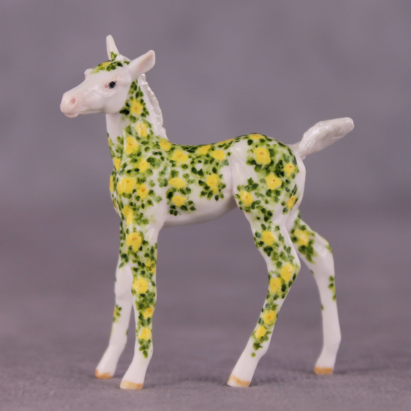 "Birthday 75 Roses" OOAK FCM Foal Chip by Andrea Thomason SHCF25