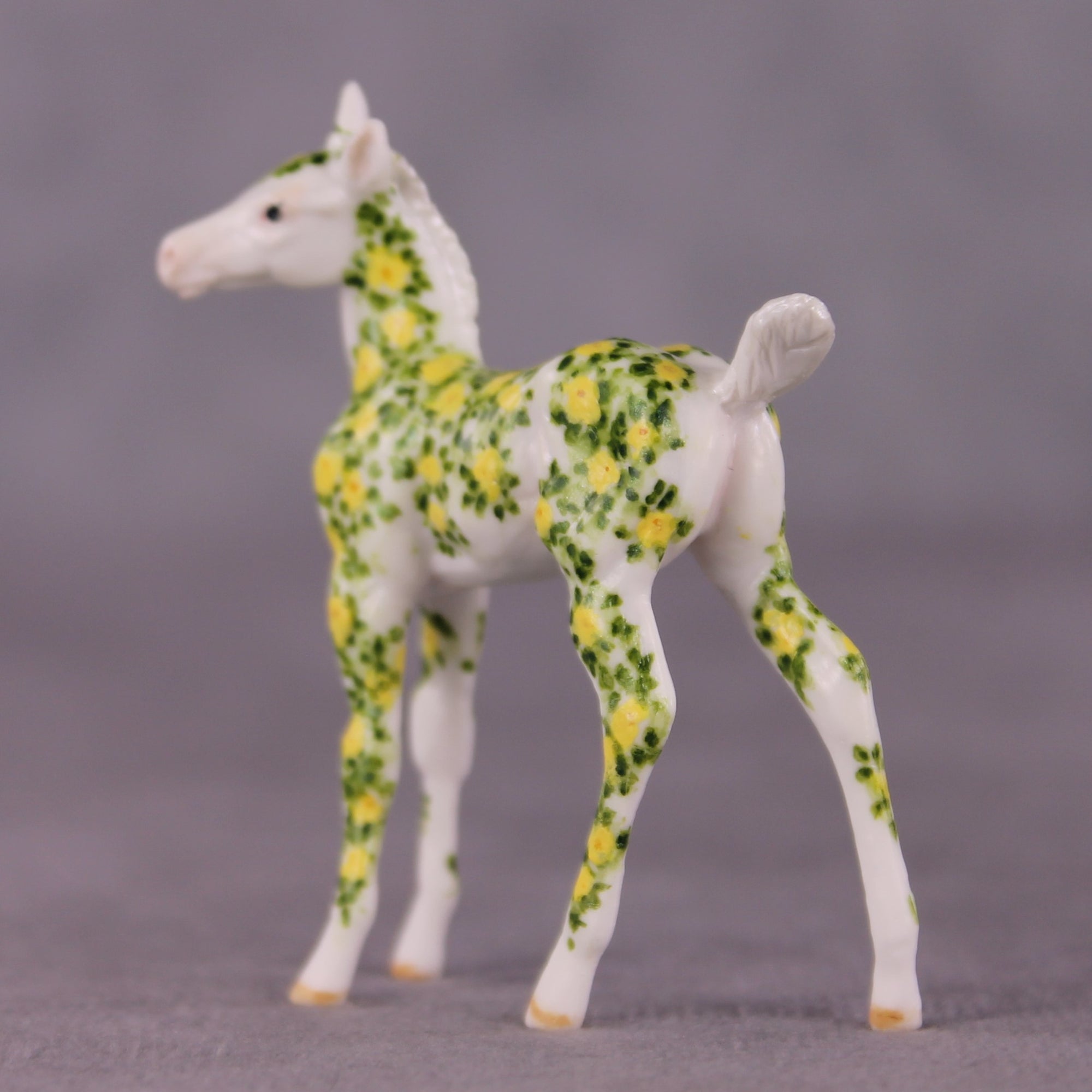 &quot;Birthday 75 Roses&quot; OOAK FCM Foal Chip by Andrea Thomason SHCF25