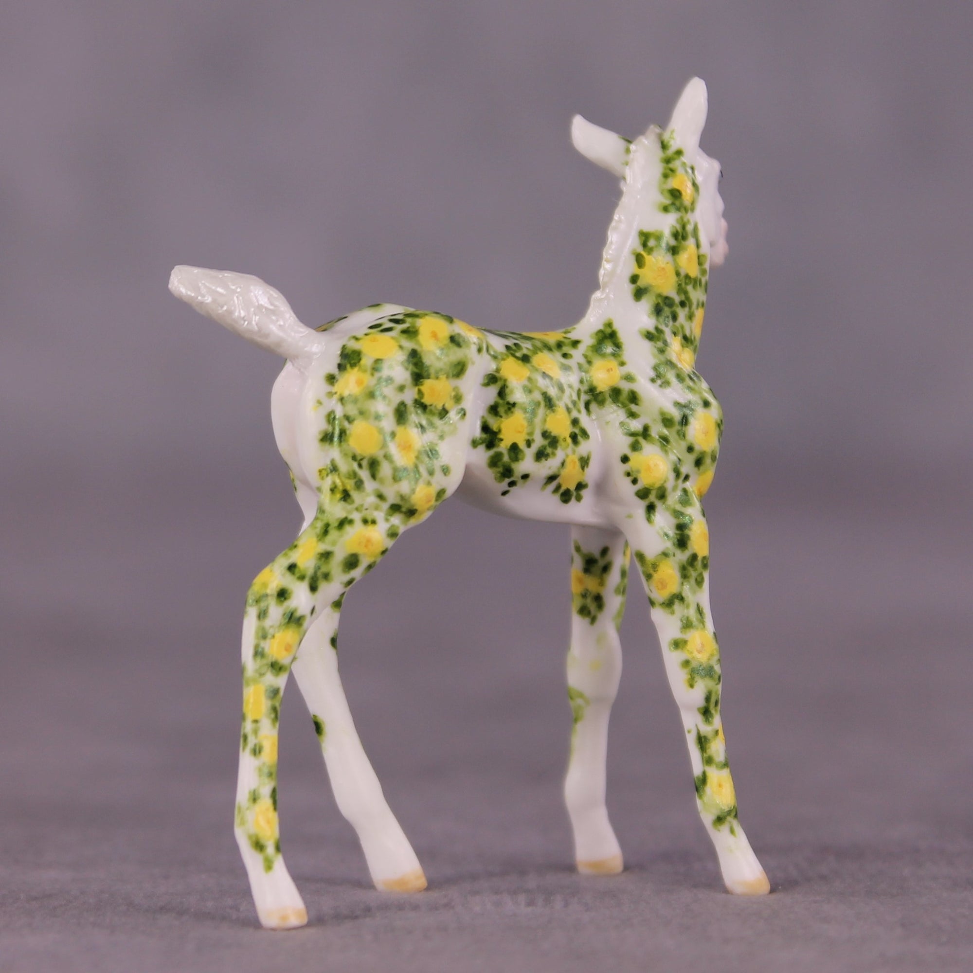 &quot;Birthday 75 Roses&quot; OOAK FCM Foal Chip by Andrea Thomason SHCF25