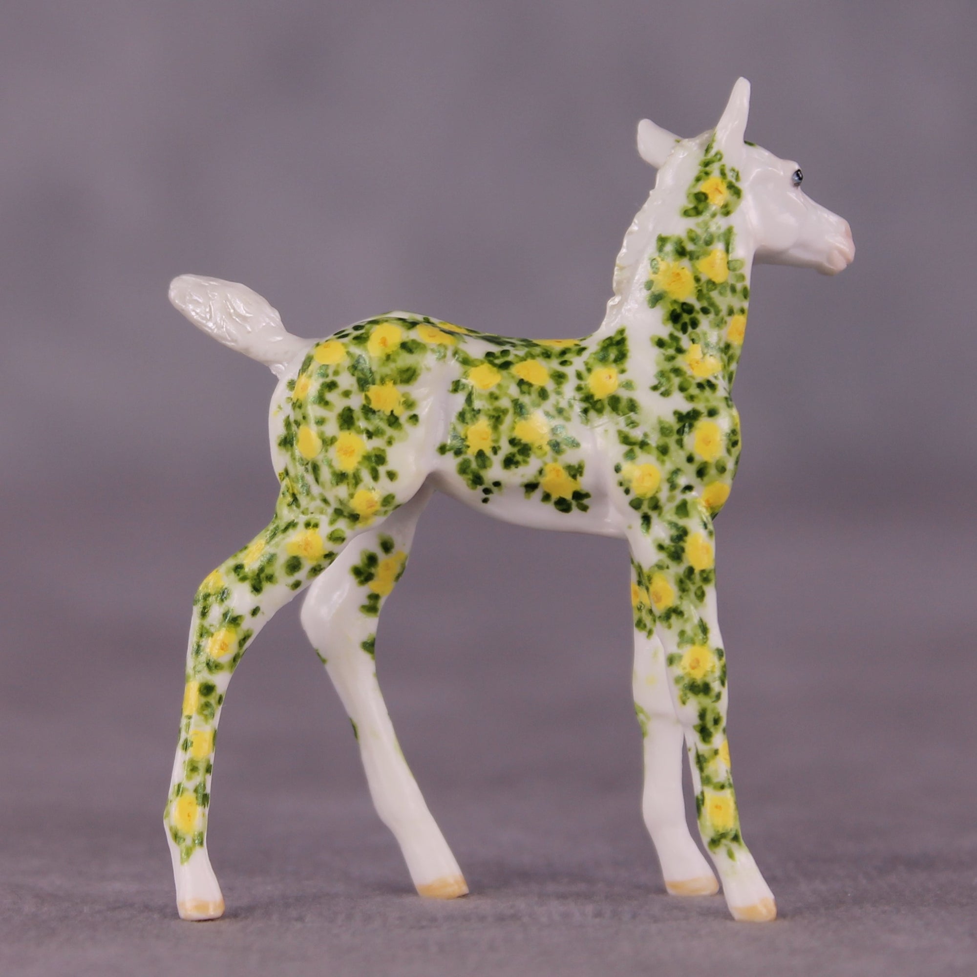&quot;Birthday 75 Roses&quot; OOAK FCM Foal Chip by Andrea Thomason SHCF25
