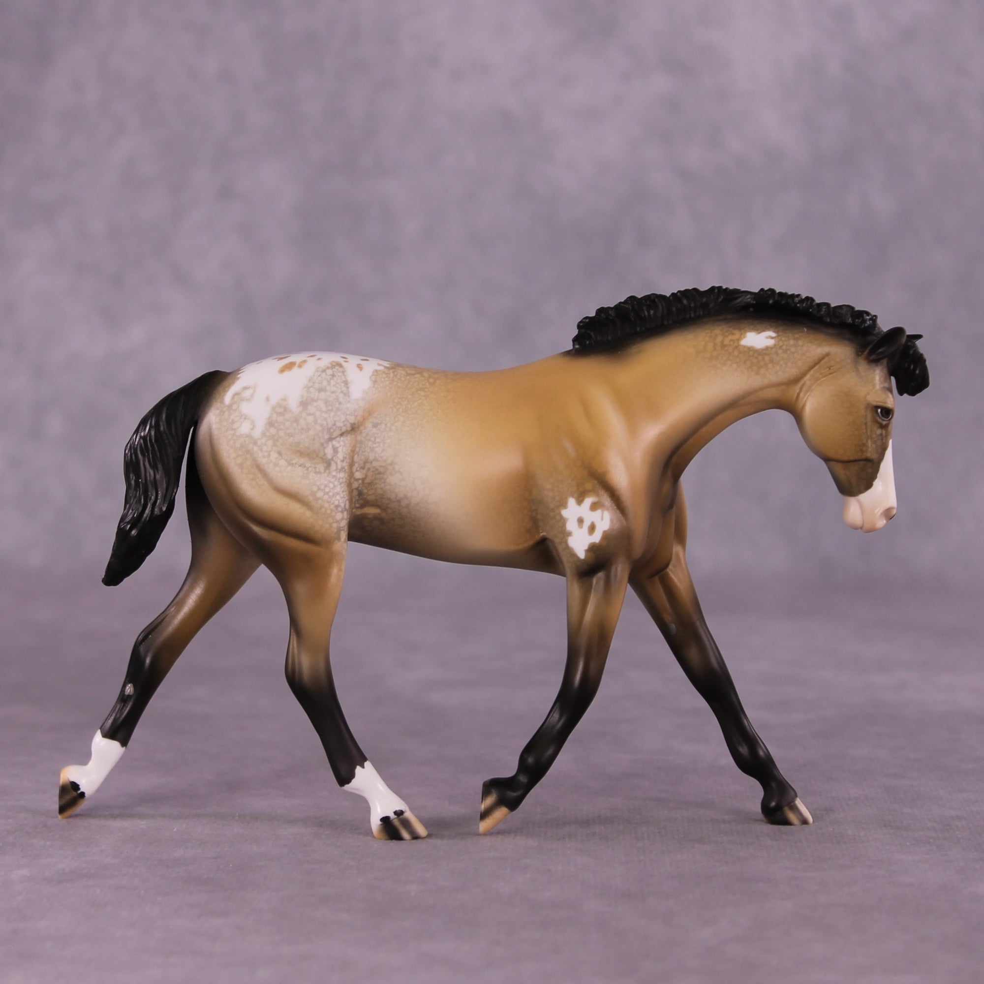 "4th Wall" OOAK FCM Warmblood Pebble by Dawn Quick EQ25