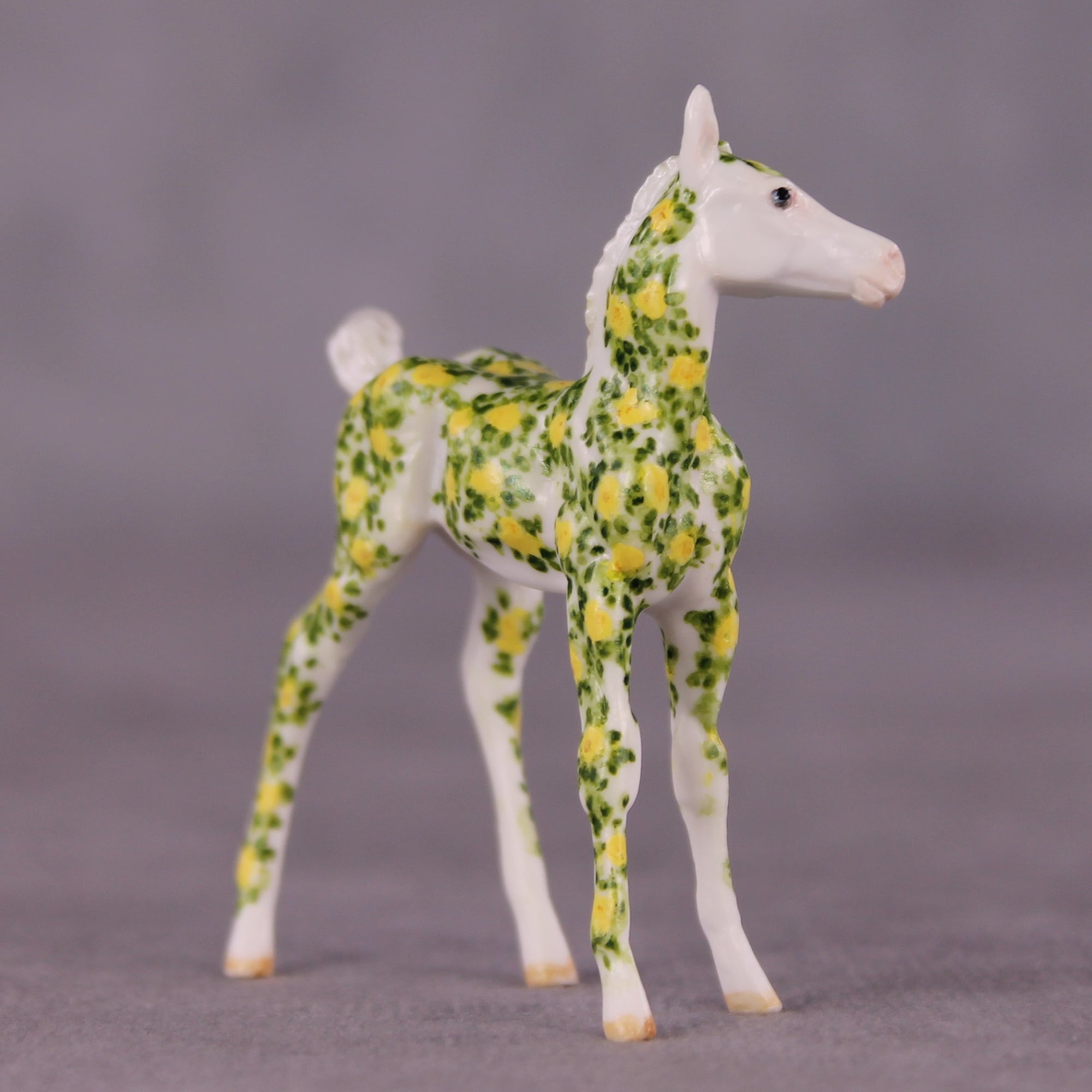 &quot;Birthday 75 Roses&quot; OOAK FCM Foal Chip by Andrea Thomason SHCF25