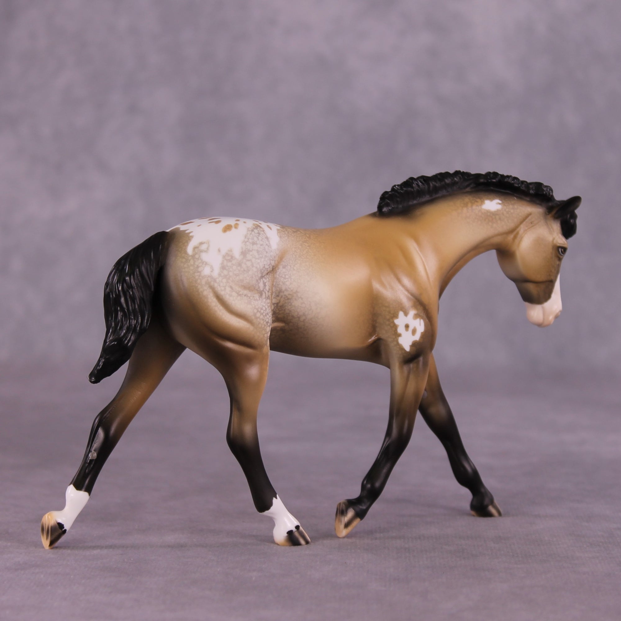 "4th Wall" OOAK FCM Warmblood Pebble by Dawn Quick EQ25