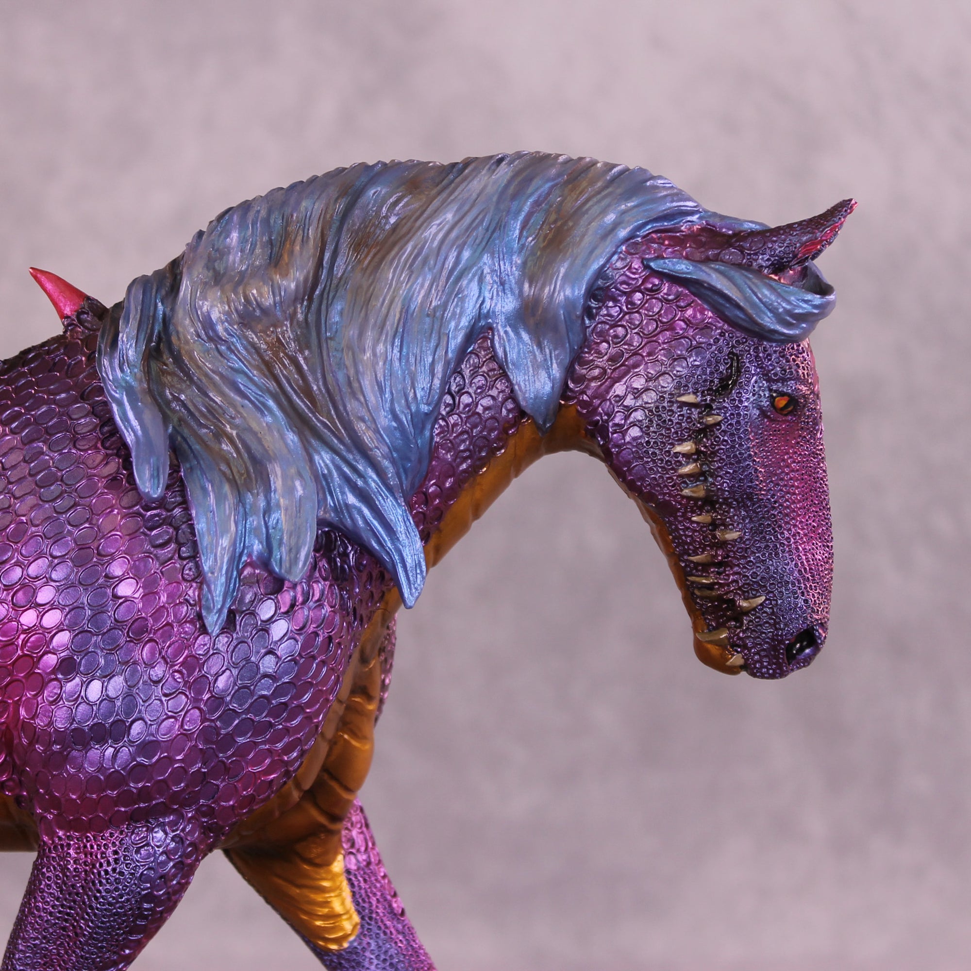 The Teeth Don't Go Back In OOAK EFCM Irish Draught by Kristen Cermele MM25