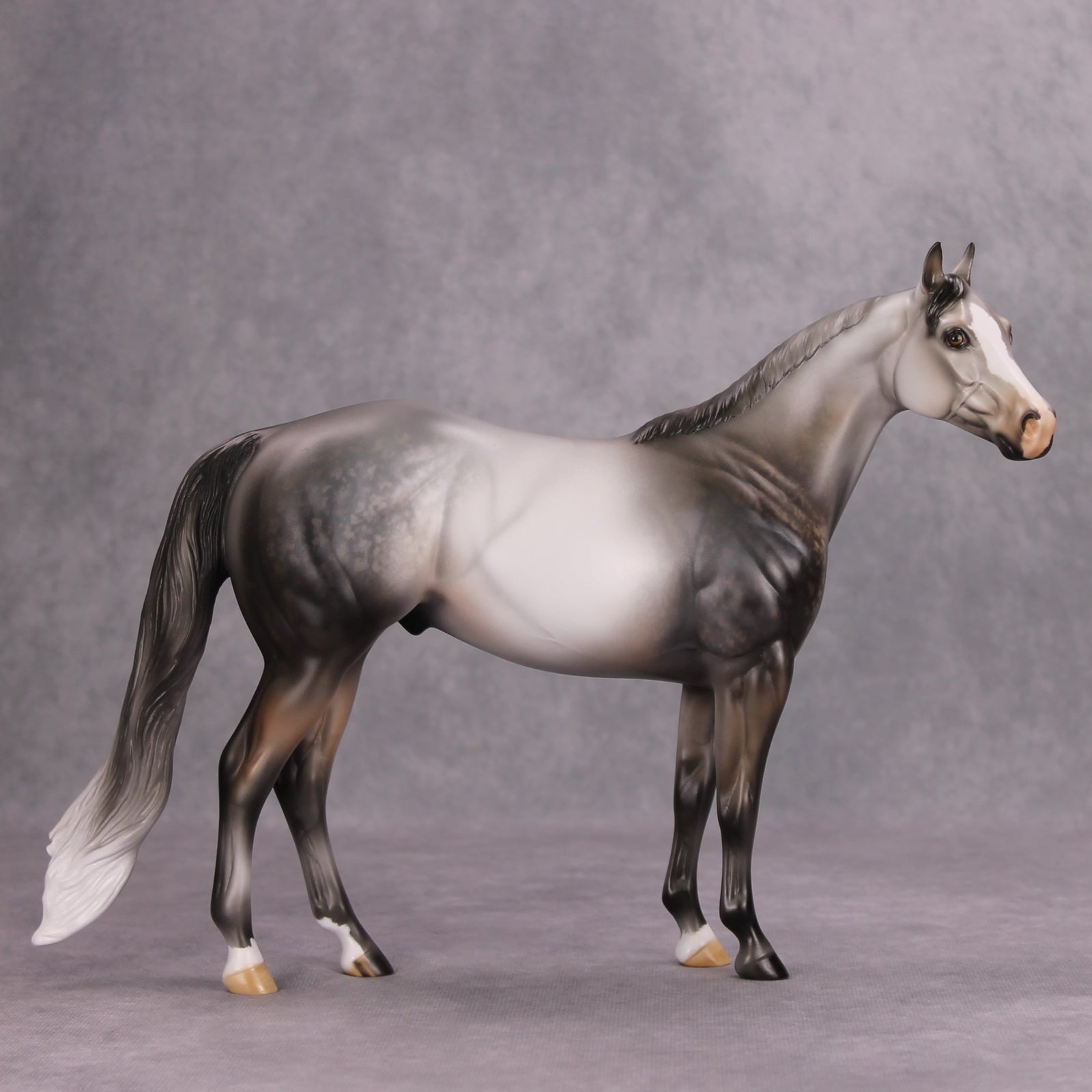 The Legend OOAK Dappled Rose Grey ISH By Julie Keim MM24