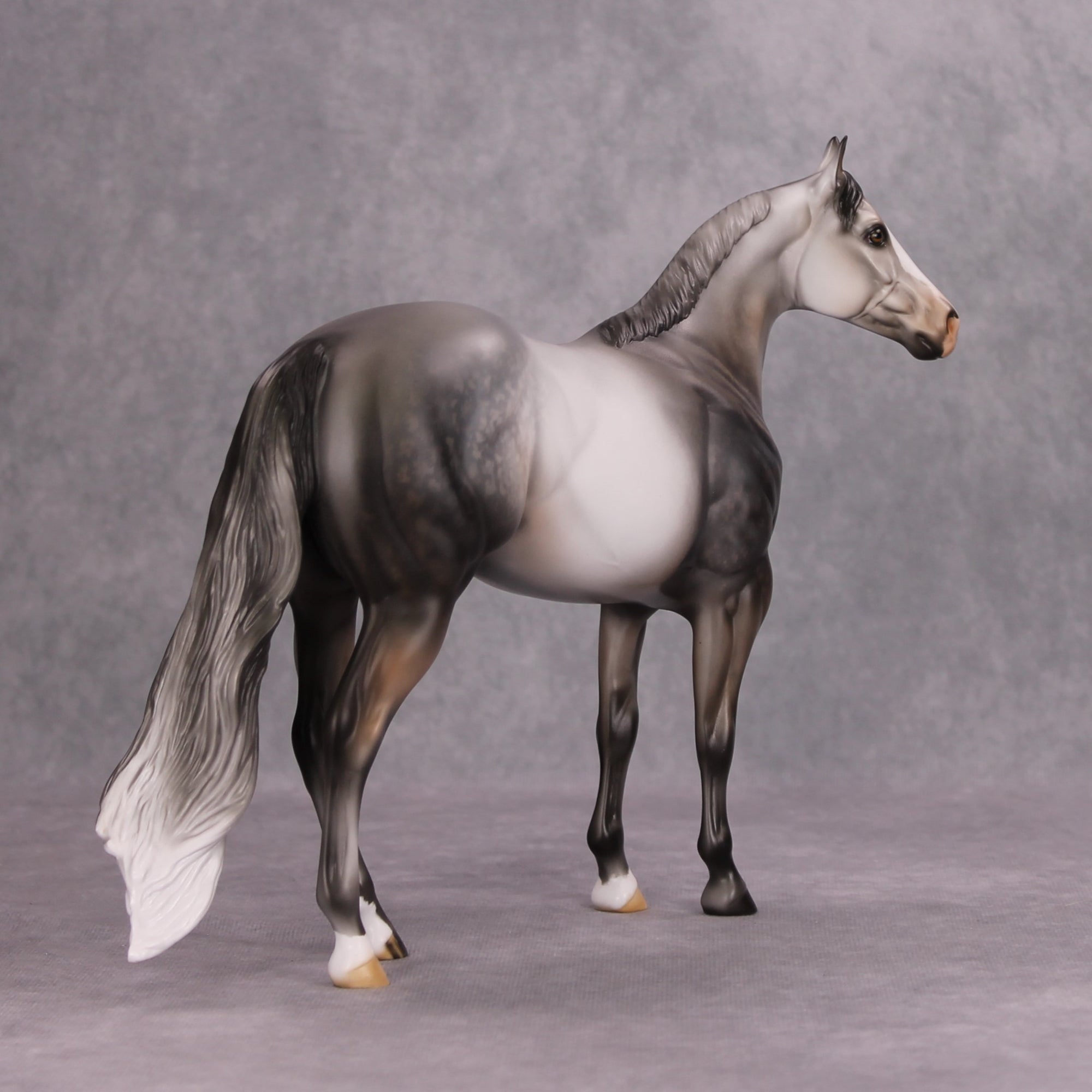 The Legend OOAK Dappled Rose Grey ISH By Julie Keim MM24