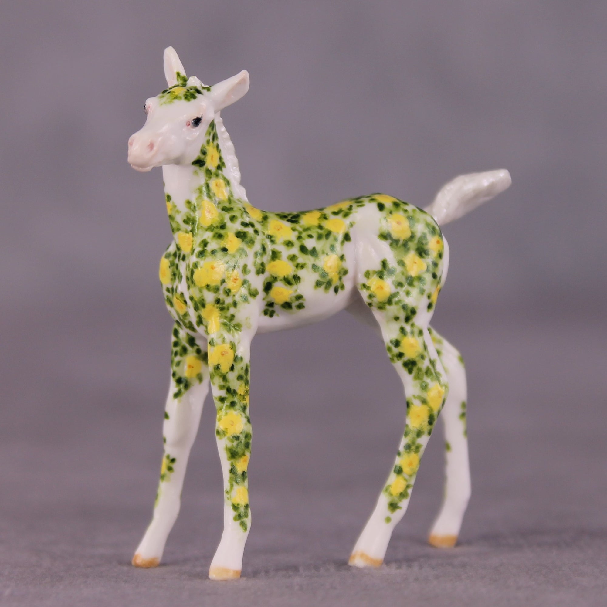 &quot;Birthday 75 Roses&quot; OOAK FCM Foal Chip by Andrea Thomason SHCF25