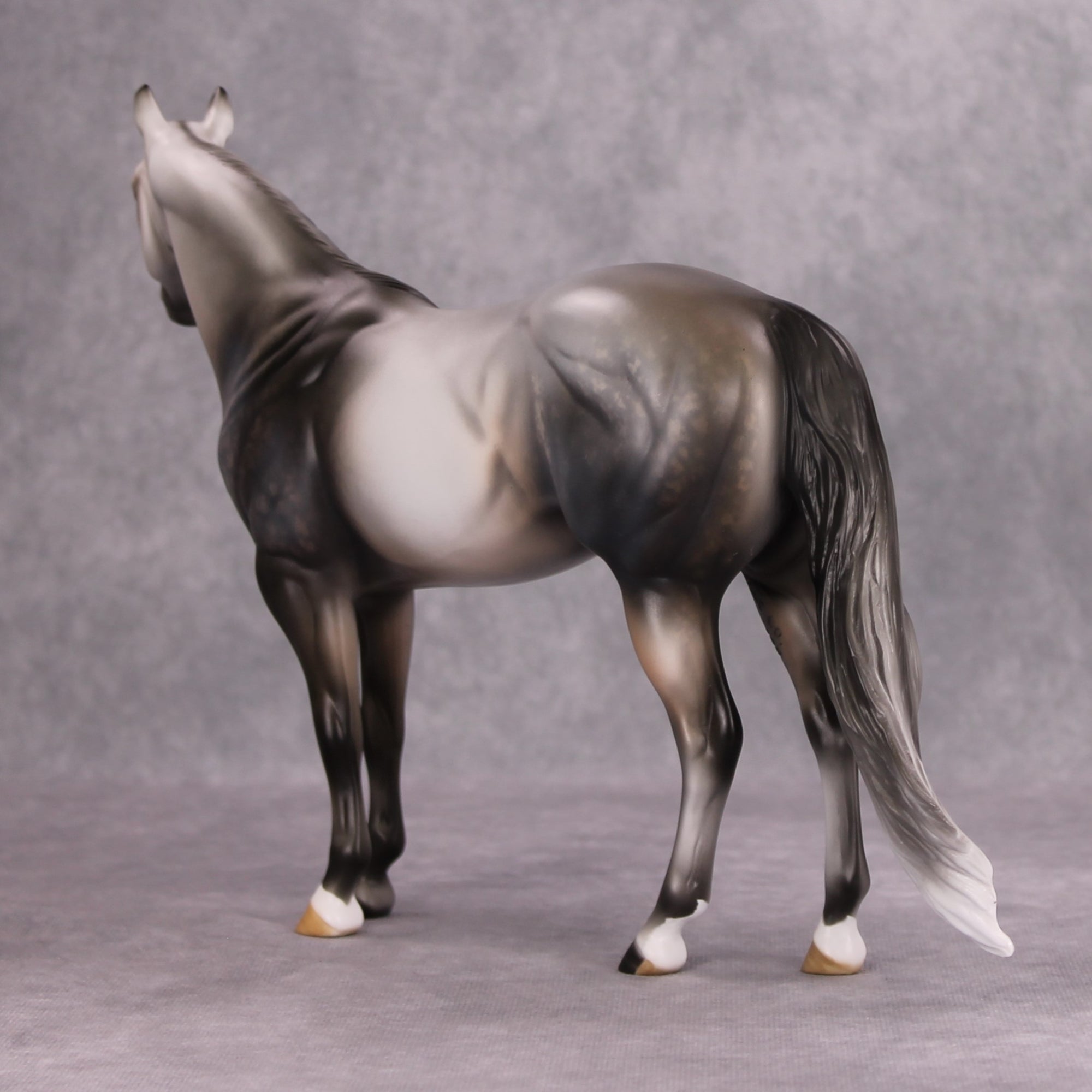 The Legend OOAK Dappled Rose Grey ISH By Julie Keim MM24