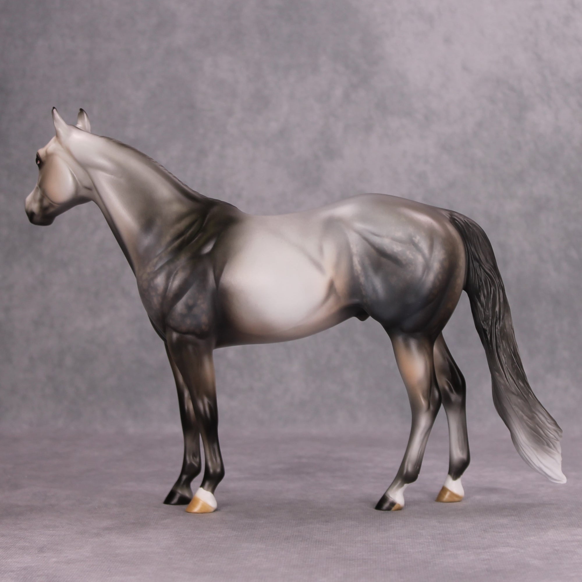 The Legend OOAK Dappled Rose Grey ISH By Julie Keim MM24