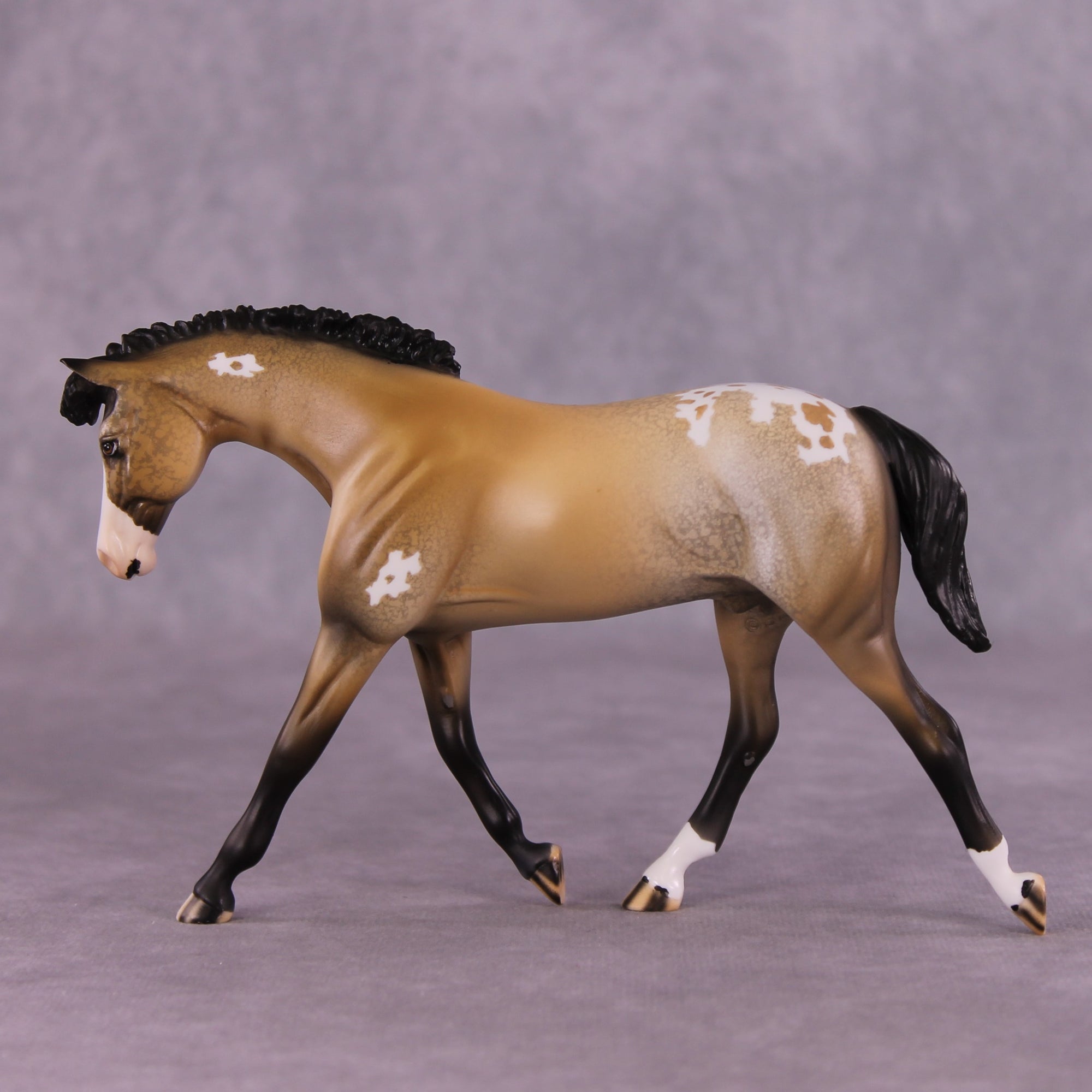 "4th Wall" OOAK FCM Warmblood Pebble by Dawn Quick EQ25