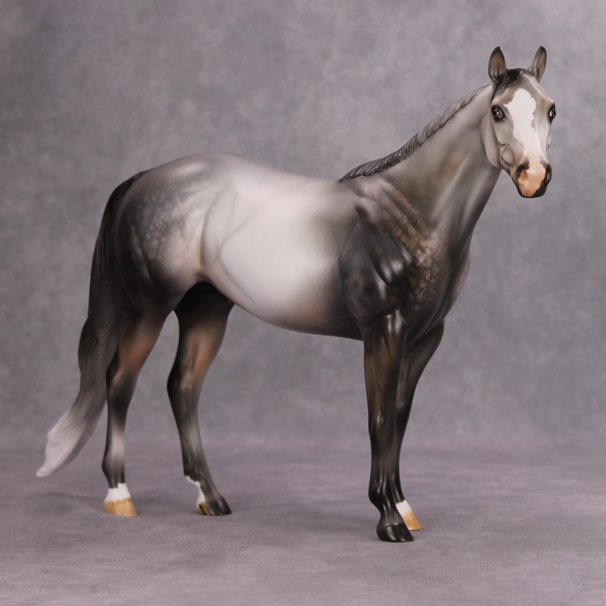 The Legend OOAK Dappled Rose Grey ISH By Julie Keim MM24