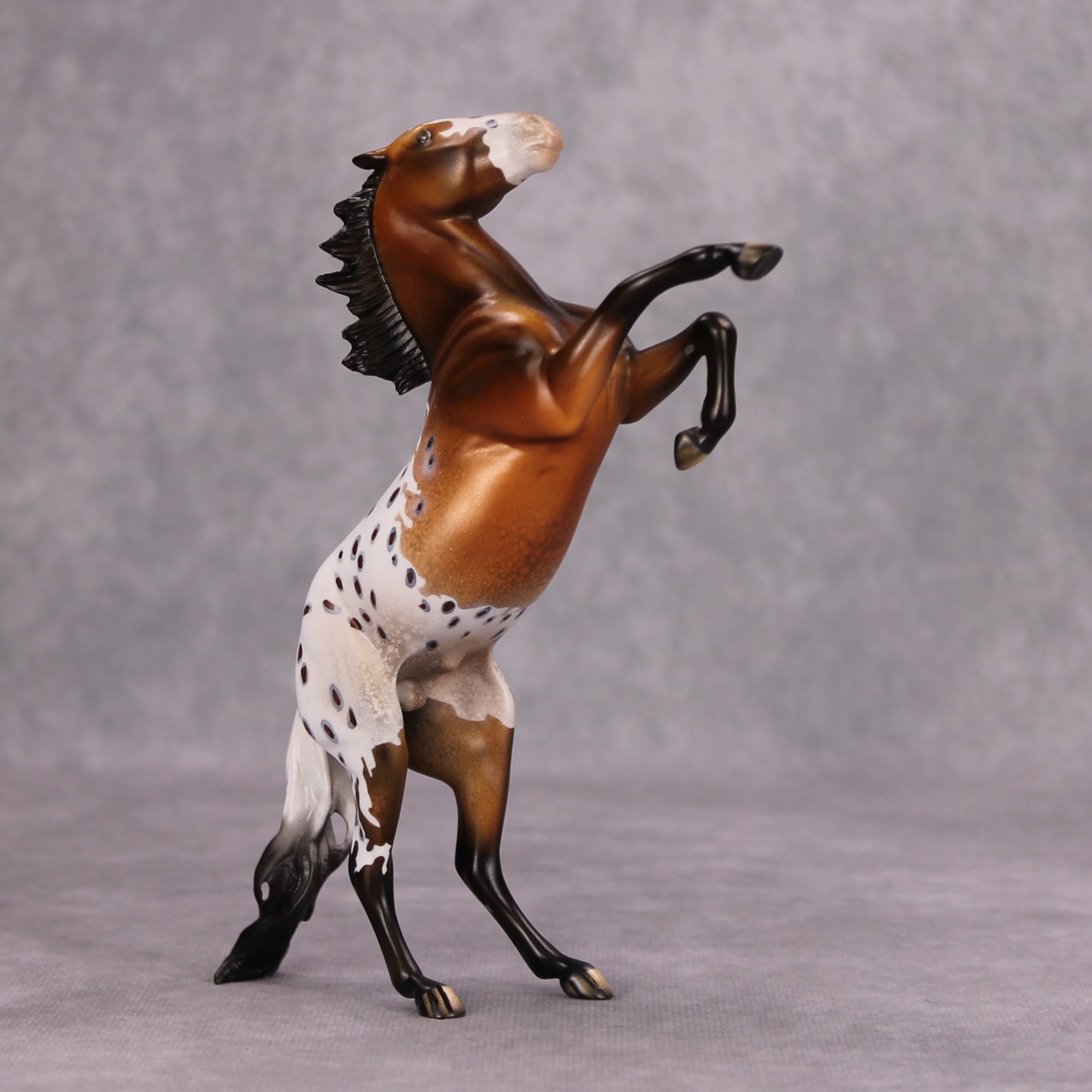 Frito Bandito OOAK Bay Blanket Appaloosa Rearing Pebble By Dawn Quick MM24