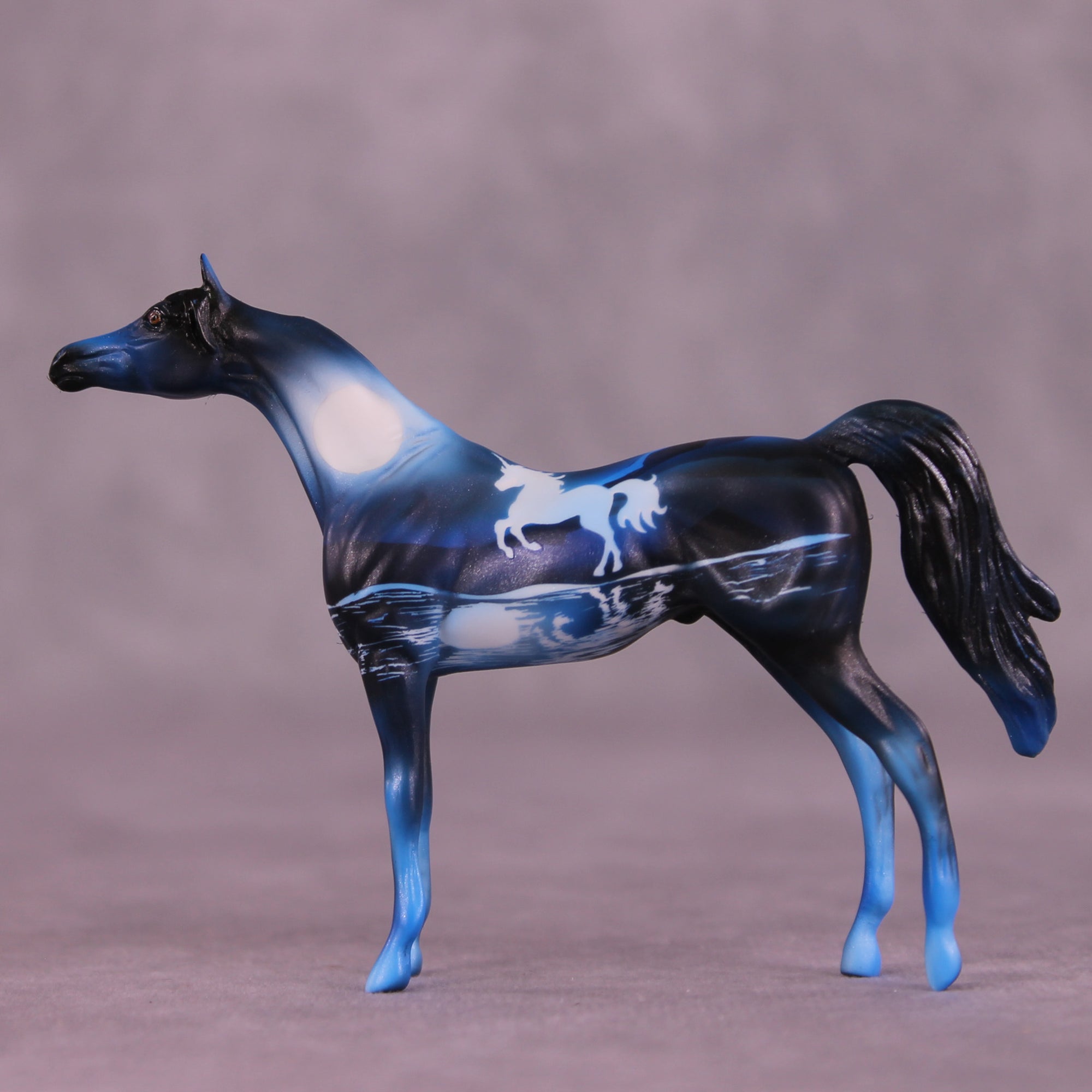 Unicorn Night OOAK Chip Arabian by Kike (Enrique) Duarte CL25