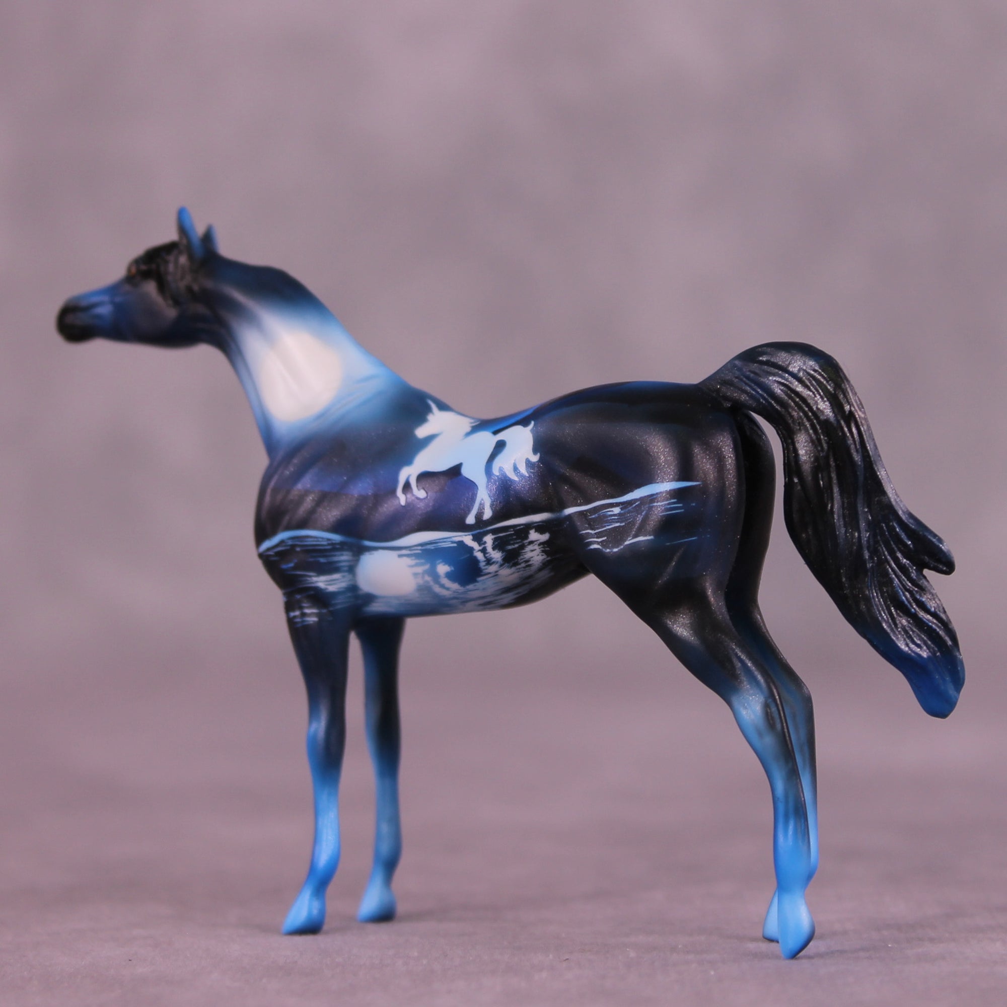 Unicorn Night OOAK Chip Arabian by Kike (Enrique) Duarte CL25
