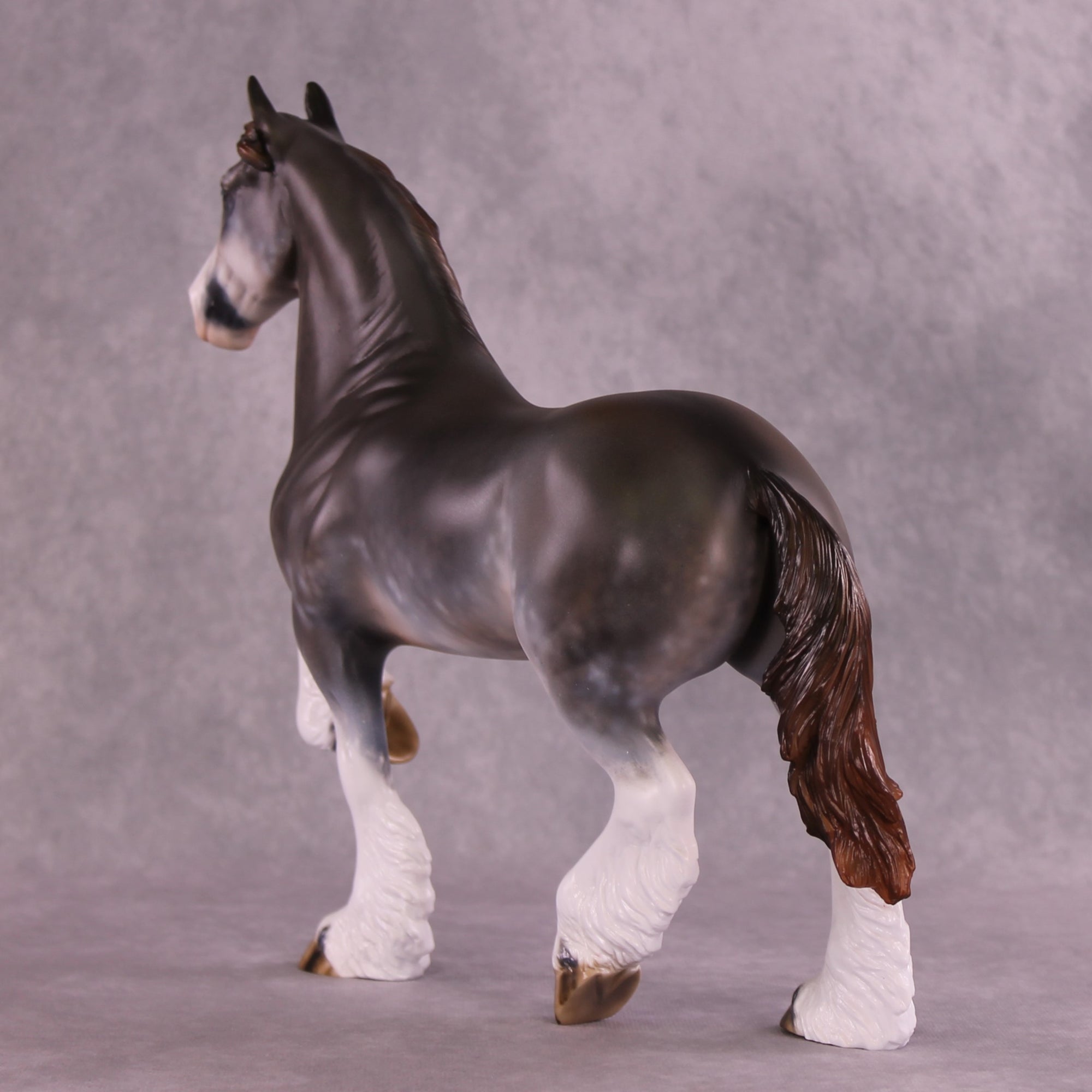 "Gossamer" NO FINISH CHANGE OOAK Trotting Drafter by Julie Keim EQ25