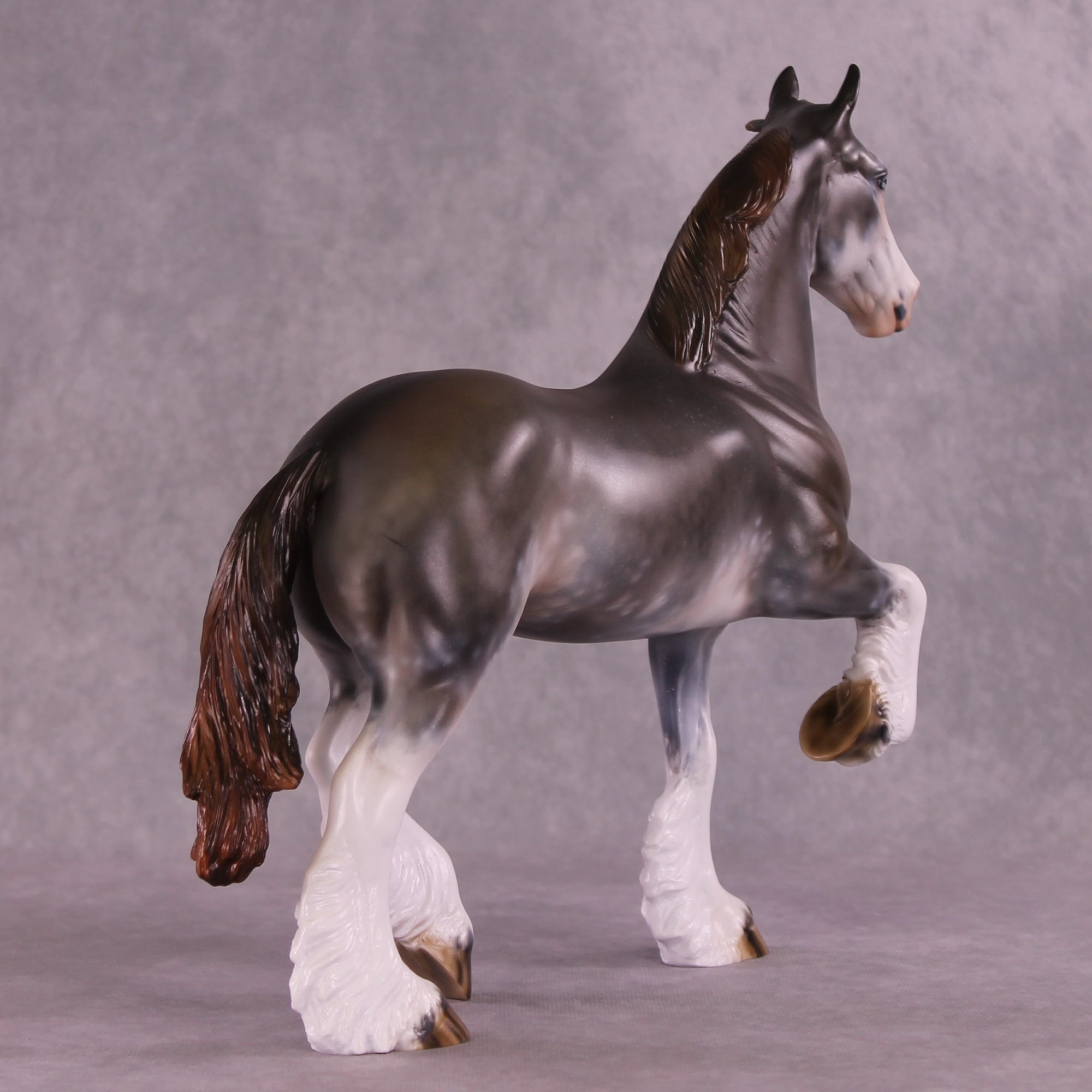 "Gossamer" NO FINISH CHANGE OOAK Trotting Drafter by Julie Keim EQ25