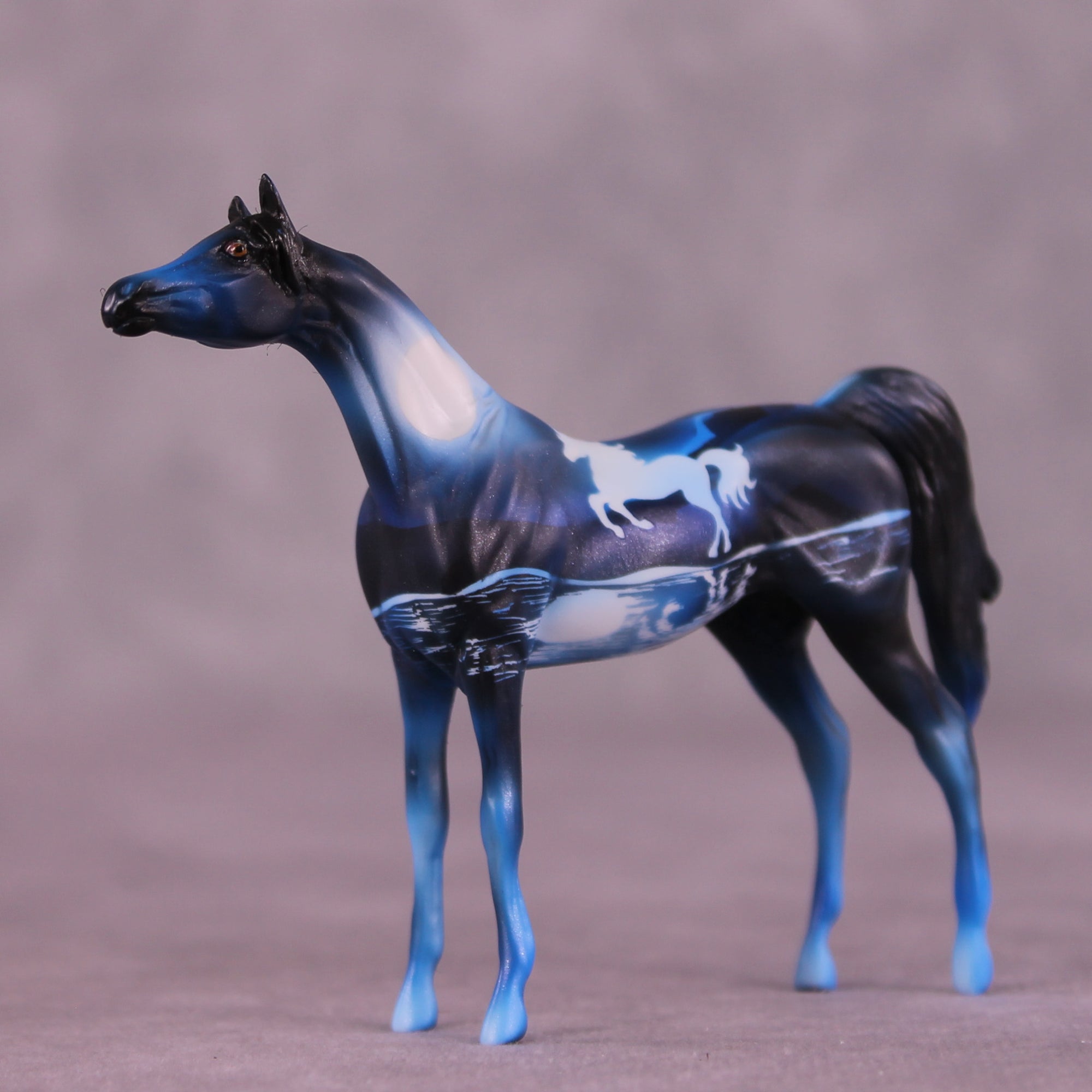 Unicorn Night OOAK Chip Arabian by Kike (Enrique) Duarte CL25