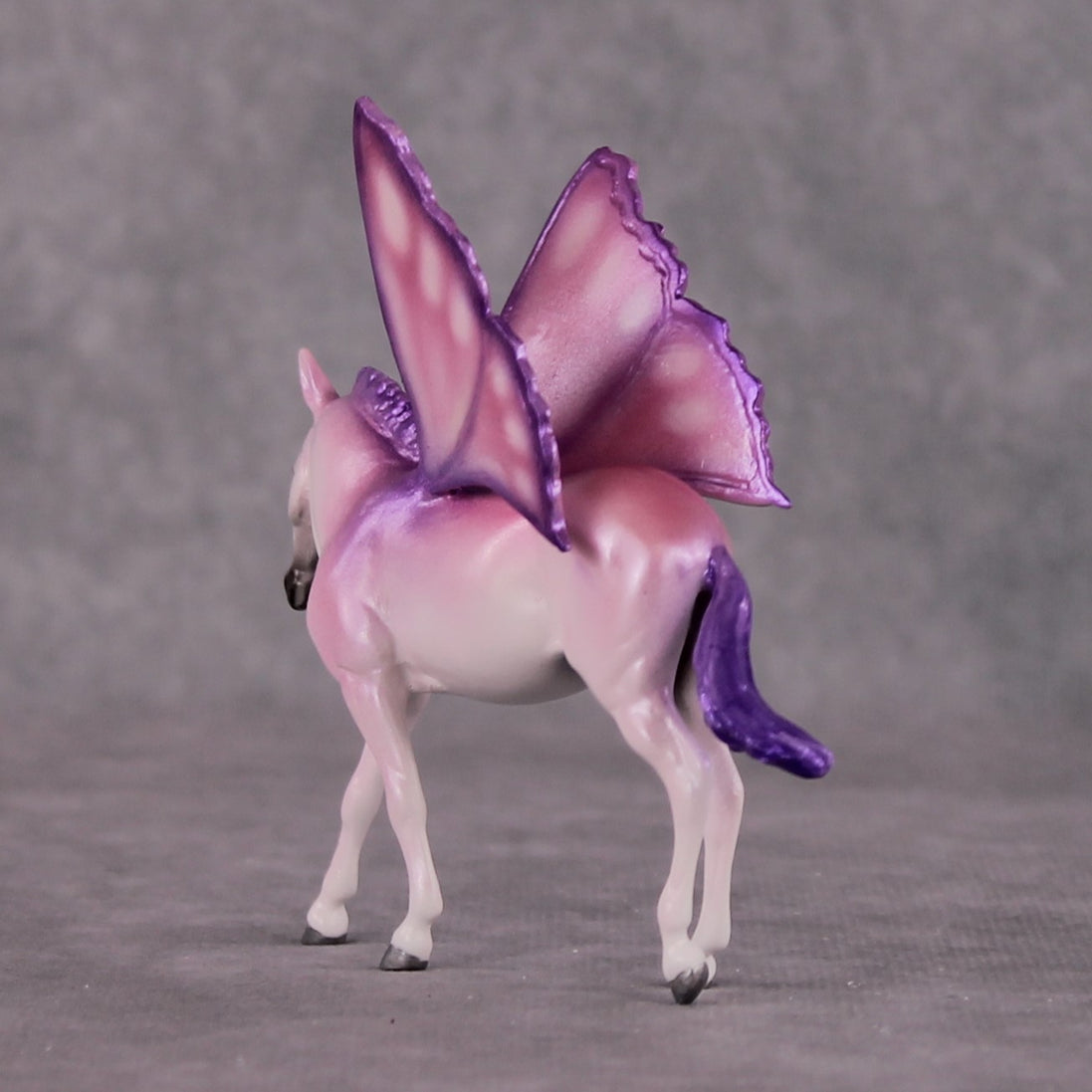 "Muletly" OOAK EFCM Deco Lavender & Purple Mule Chip By Tiffany Purdy - GemStone Series
