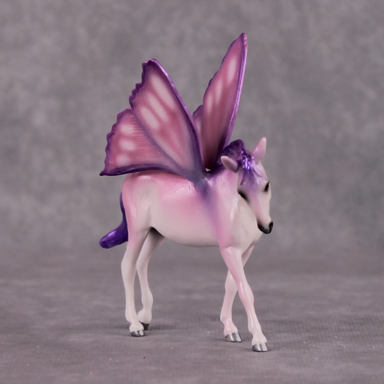 "Muletly" OOAK EFCM Deco Lavender &amp; Purple Mule Chip By Tiffany Purdy - GemStone Series