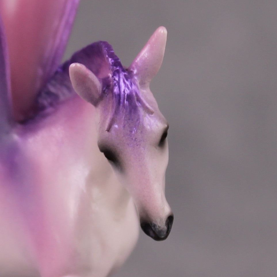 "Muletly" OOAK EFCM Deco Lavender &amp; Purple Mule Chip By Tiffany Purdy - GemStone Series