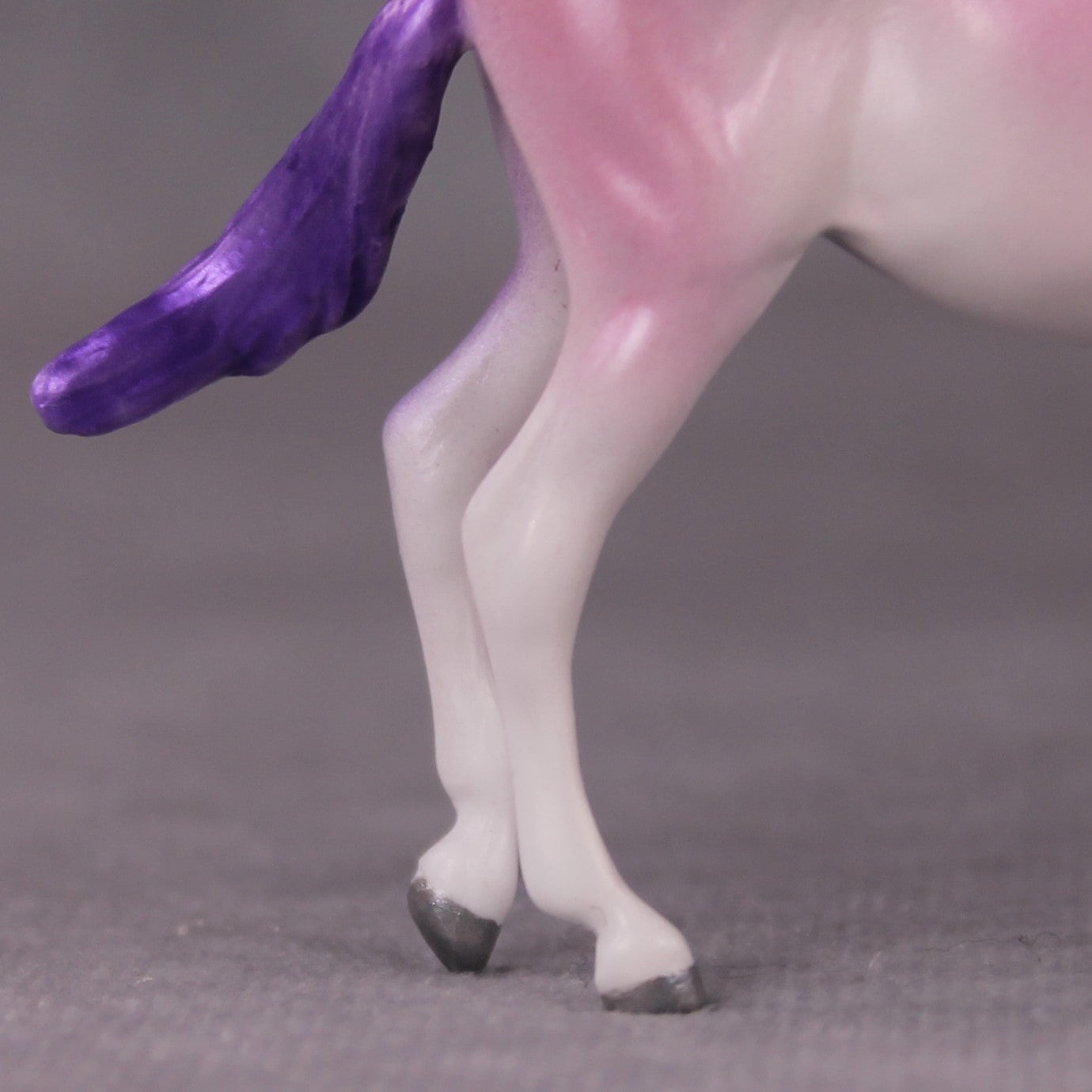 "Muletly" OOAK EFCM Deco Lavender &amp; Purple Mule Chip By Tiffany Purdy - GemStone Series