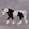 Xiongmao LE-15 Custom Black &amp; White Piebald Tovero Irish Cob Inspired by the Giant Panda By Jess Hamill - 2025 The Menagerie Series MS25