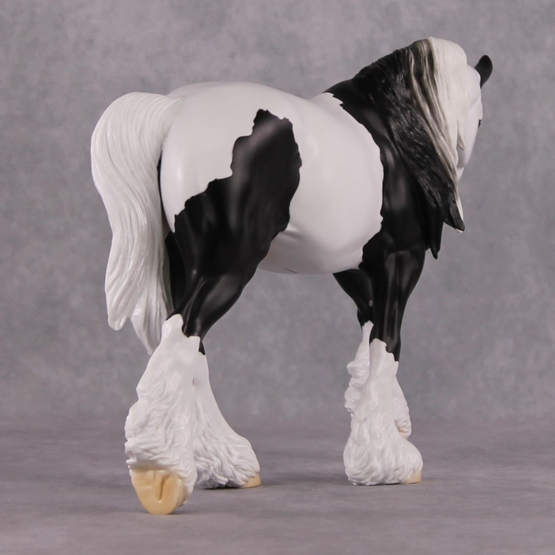 "Xiongmao" LE-15 Custom Black & White Piebald Tovero Irish Cob Inspired by the Giant Panda By Jess Hamill - 2025 The Menagerie Series MS25