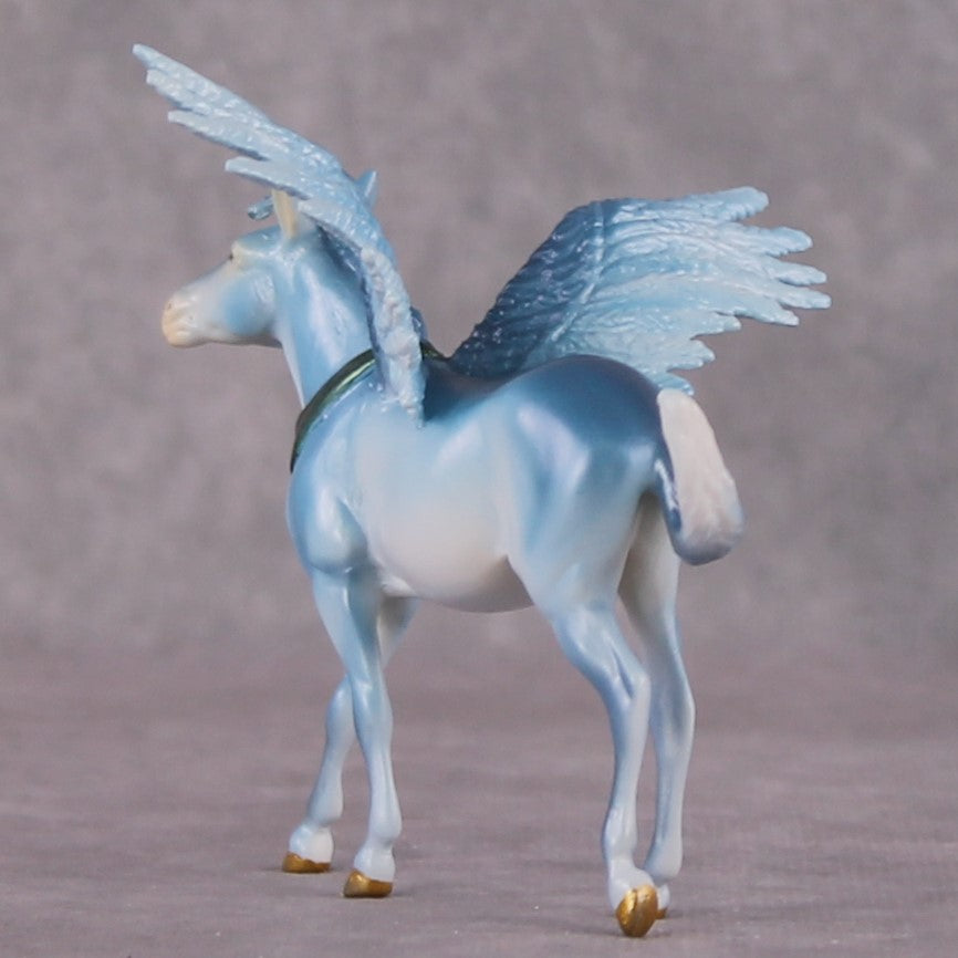 "Flying Mulkey" OOAK Deco Blue Winged Mule Chip By Tiffany Purdy Best Offer