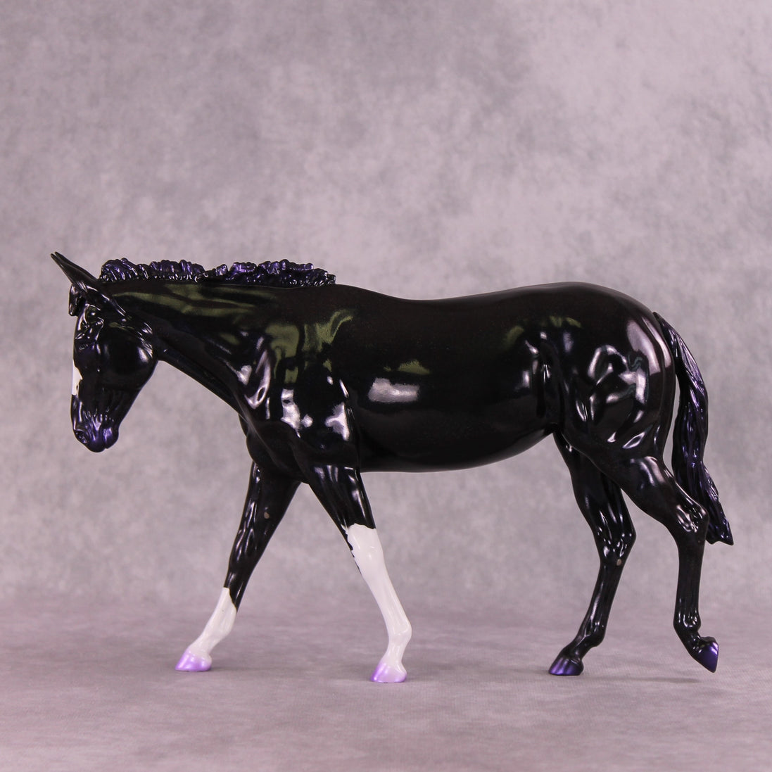 "Razzle Dazzle" NO FINISH CHANGE OOAK Large Mule by Erin Corbett EQ25