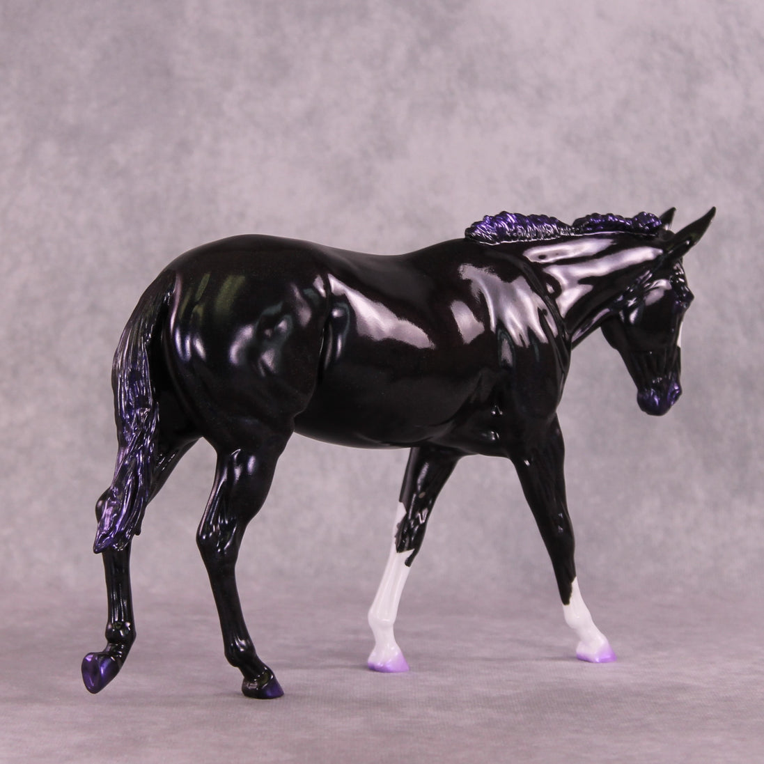"Razzle Dazzle" NO FINISH CHANGE OOAK Large Mule by Erin Corbett EQ25