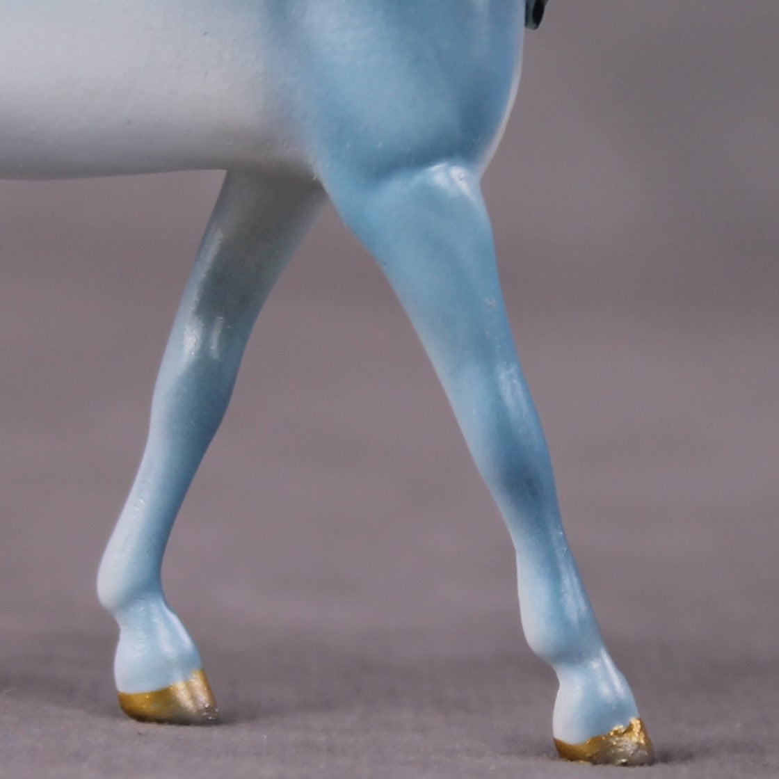 "Flying Mulkey" OOAK Deco Blue Winged Mule Chip By Tiffany Purdy Best Offer